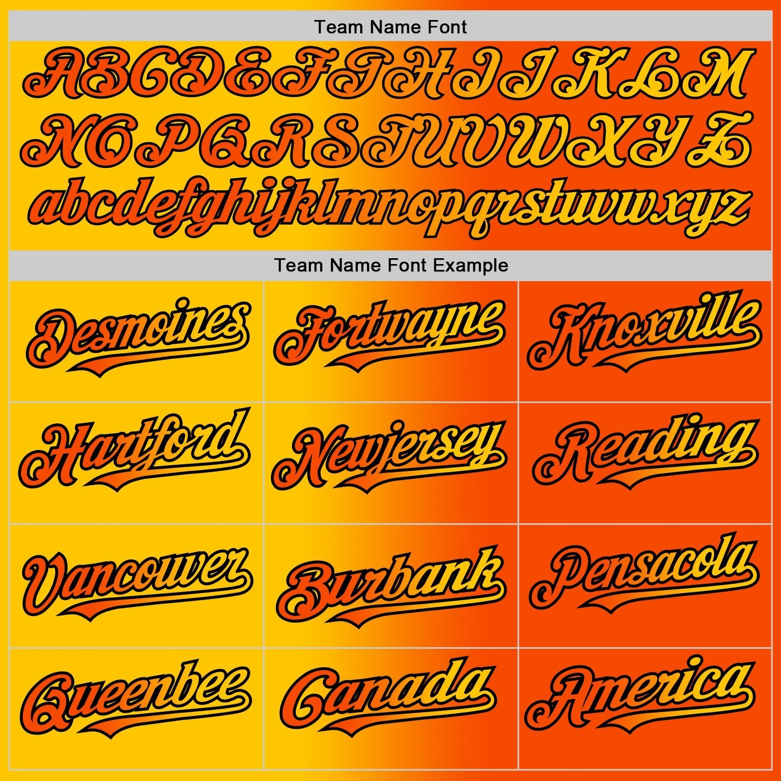 Custom Orange Yellow-Black Authentic Gradient Fashion Baseball Jersey baseball jersey product view 4