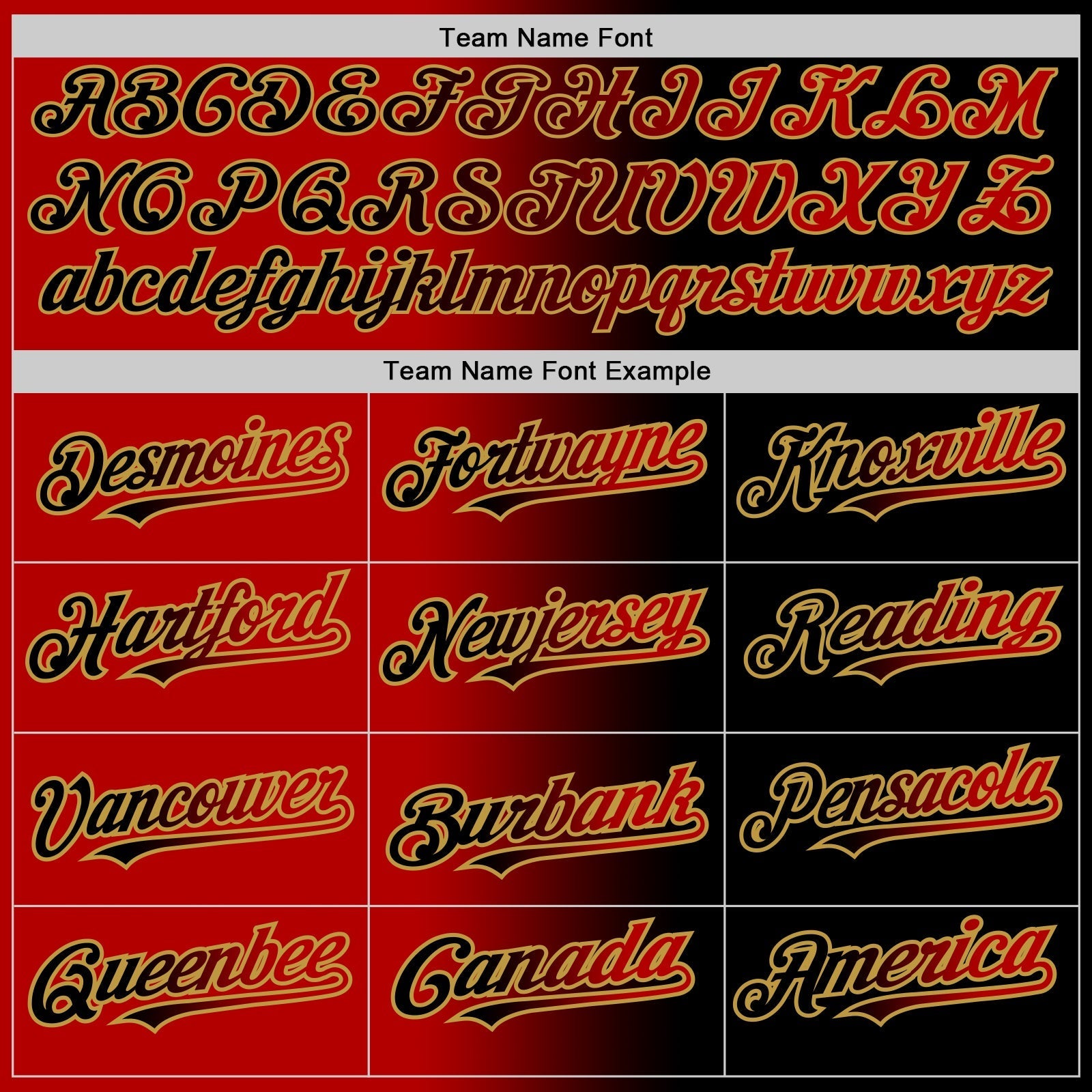 Custom Black Red-Old Gold Authentic Gradient Fashion Baseball Jersey baseball jersey product view 4