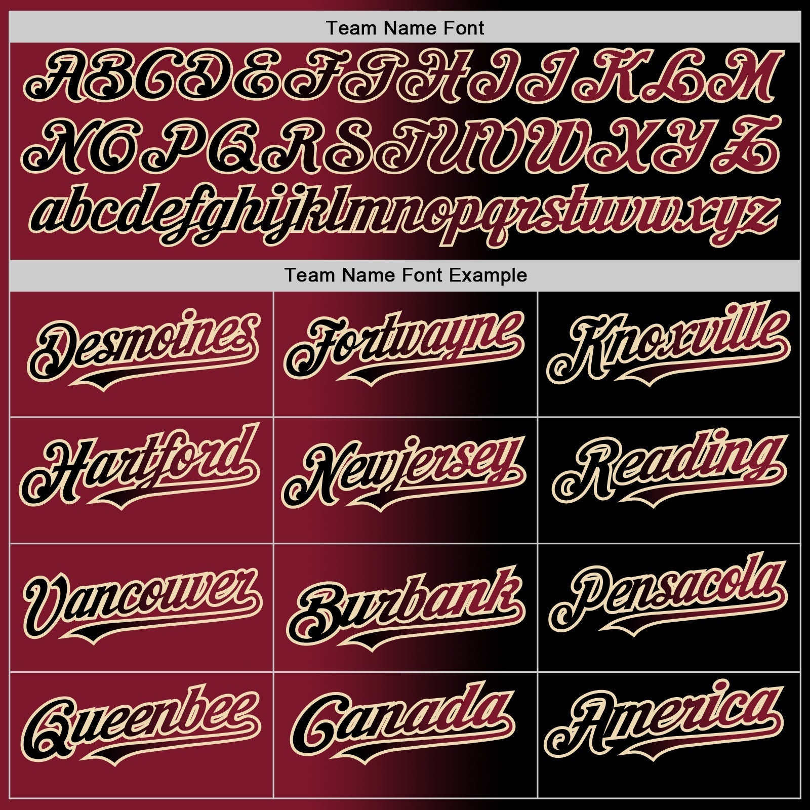 Custom Black Crimson-City Cream Authentic Gradient Fashion Baseball Jersey baseball jersey product view 4
