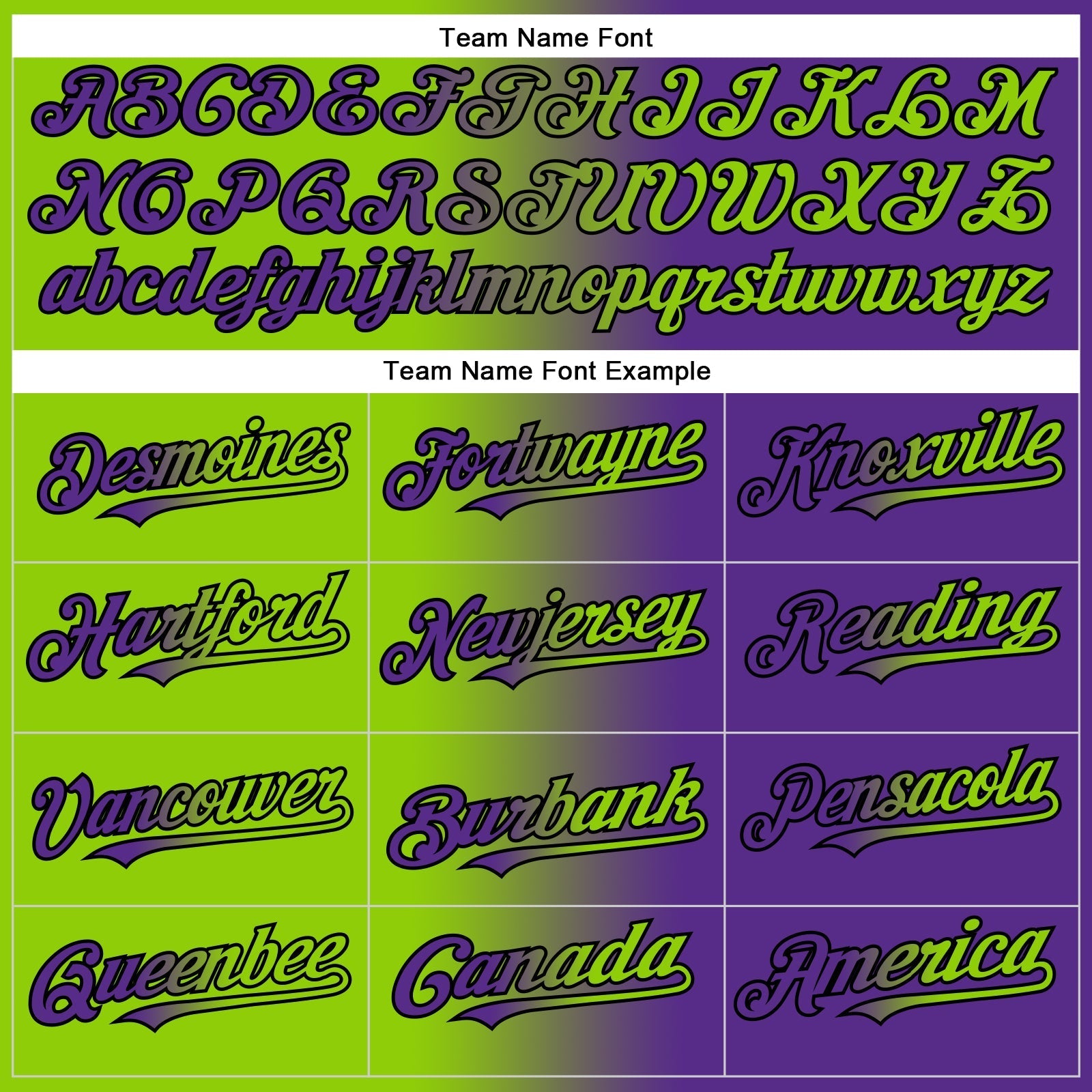 Custom Purple Neon Green-Black Authentic Gradient Fashion Baseball Jersey baseball jersey product view 4
