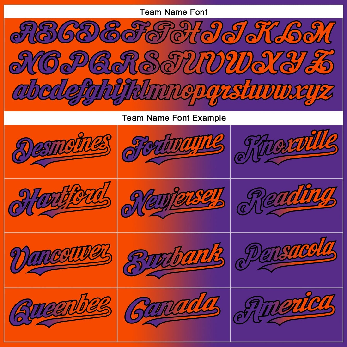Custom Purple Orange-Black Authentic Gradient Fashion Baseball Jersey baseball jersey product view 5