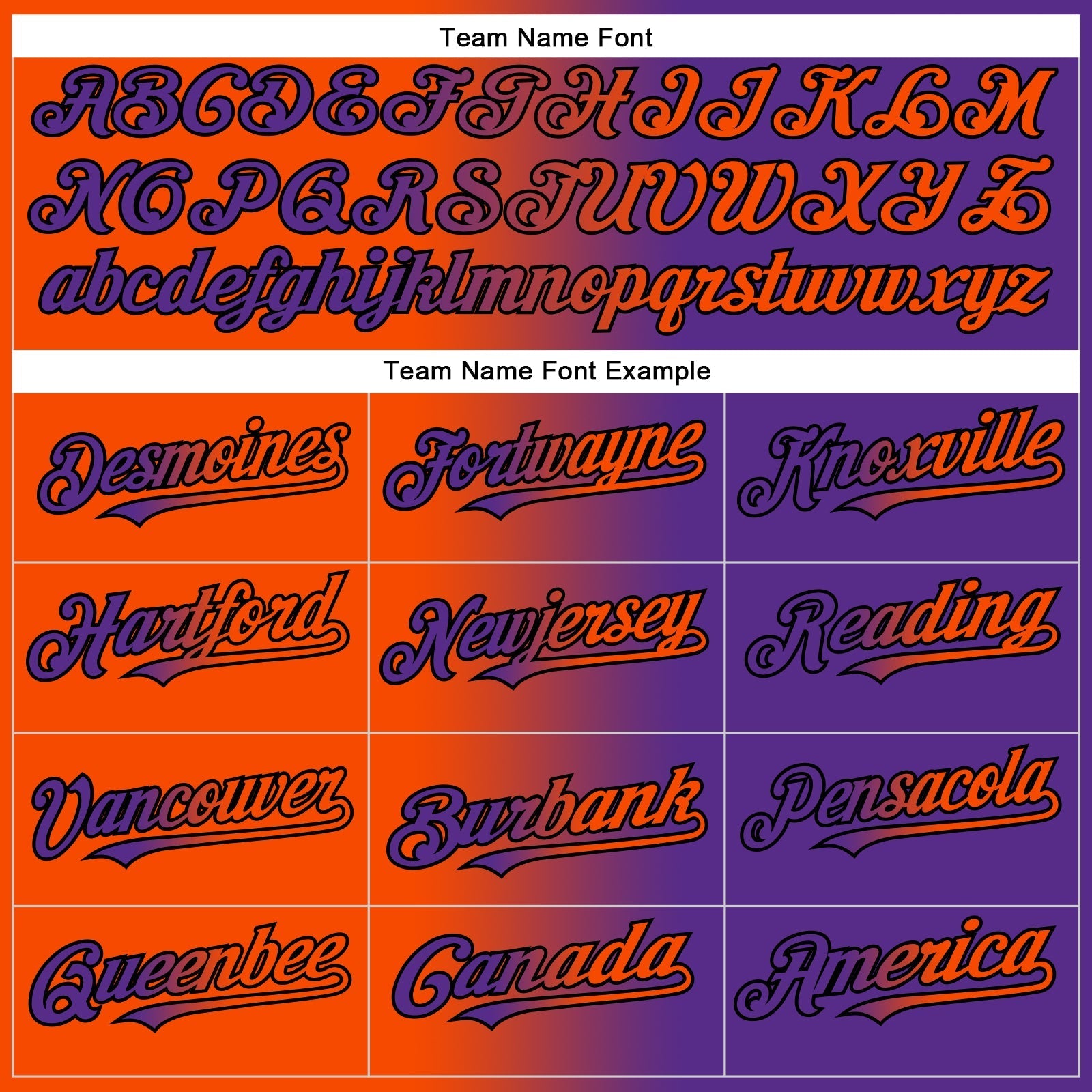 Custom Purple Orange-Black Authentic Gradient Fashion Baseball Jersey baseball jersey product view 5