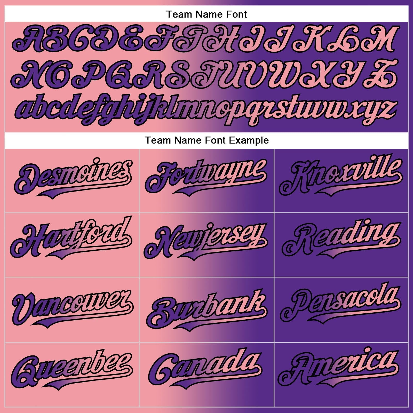 Custom Purple Medium Pink-Black Authentic Gradient Fashion Baseball Jersey baseball jersey product view 4
