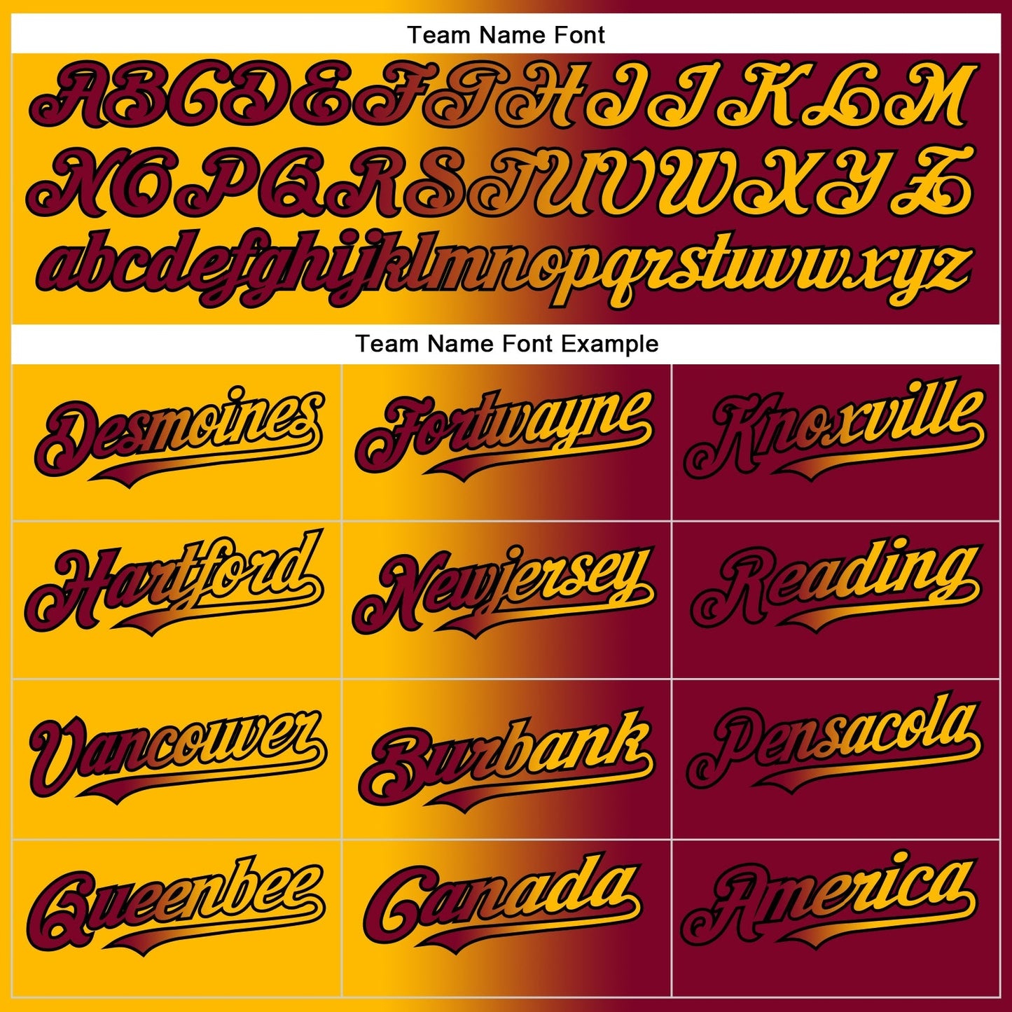 Custom Maroon Gold-Black Authentic Gradient Fashion Baseball Jersey baseball jersey product view 5
