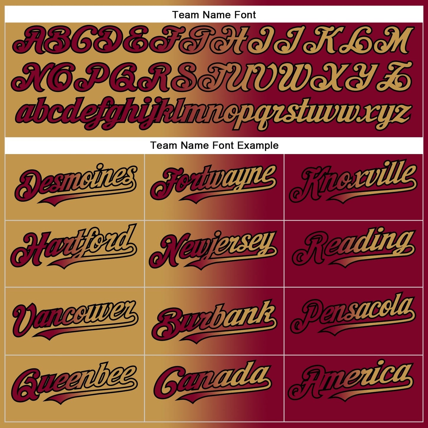 Custom Maroon Old Gold-Black Authentic Gradient Fashion Baseball Jersey baseball jersey product view 4
