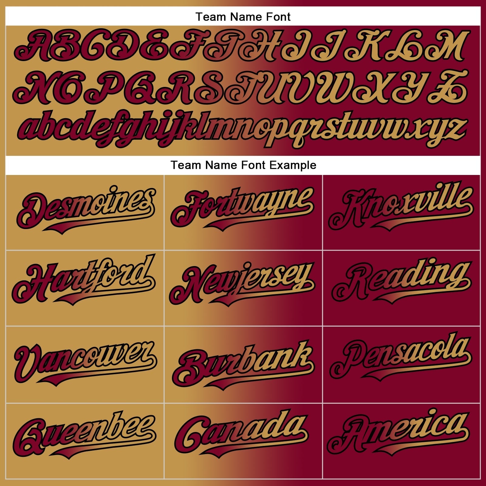 Custom Maroon Old Gold-Black Authentic Gradient Fashion Baseball Jersey baseball jersey product view 4