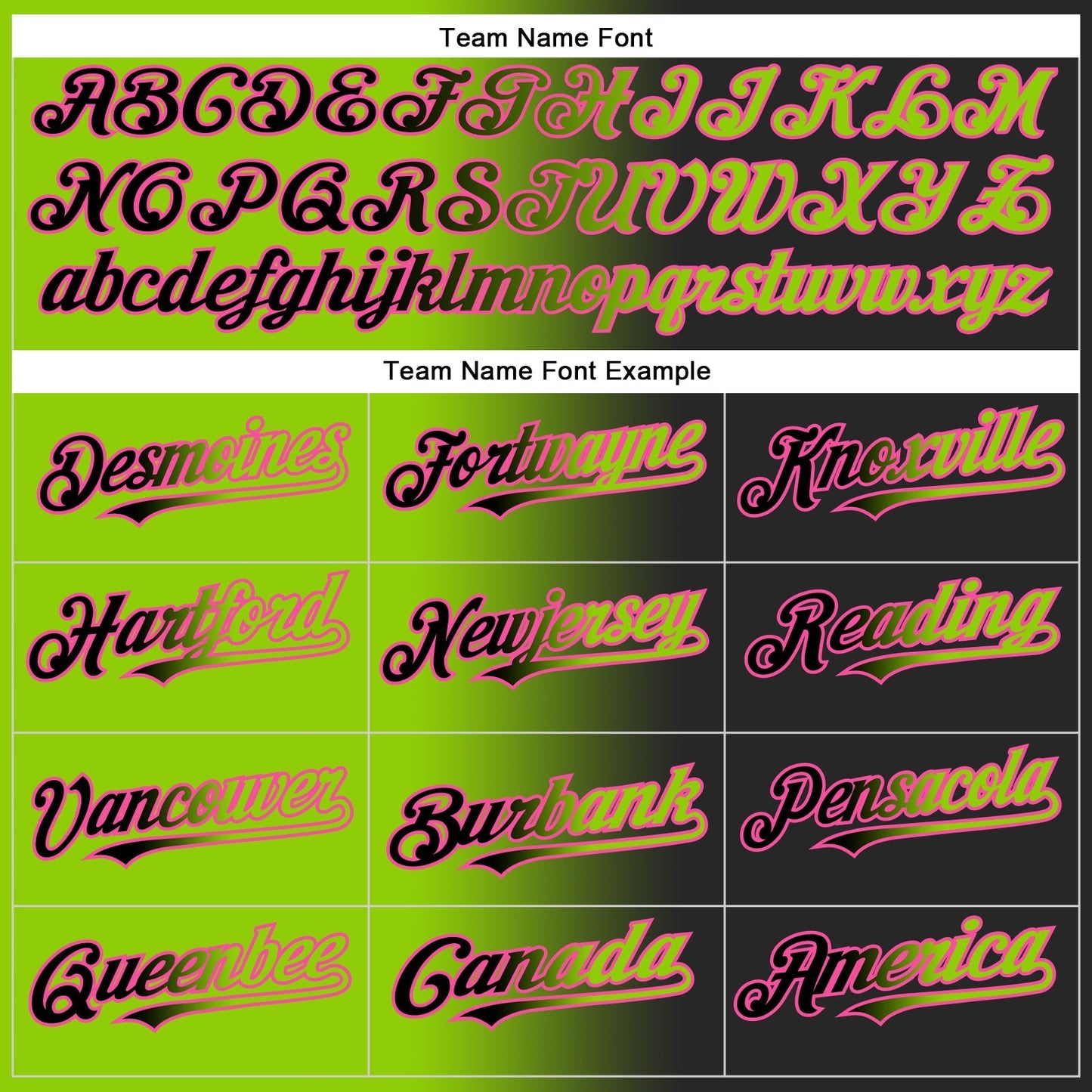 Custom Black Neon Green-Pink Authentic Gradient Fashion Baseball Jersey baseball jersey product view 4