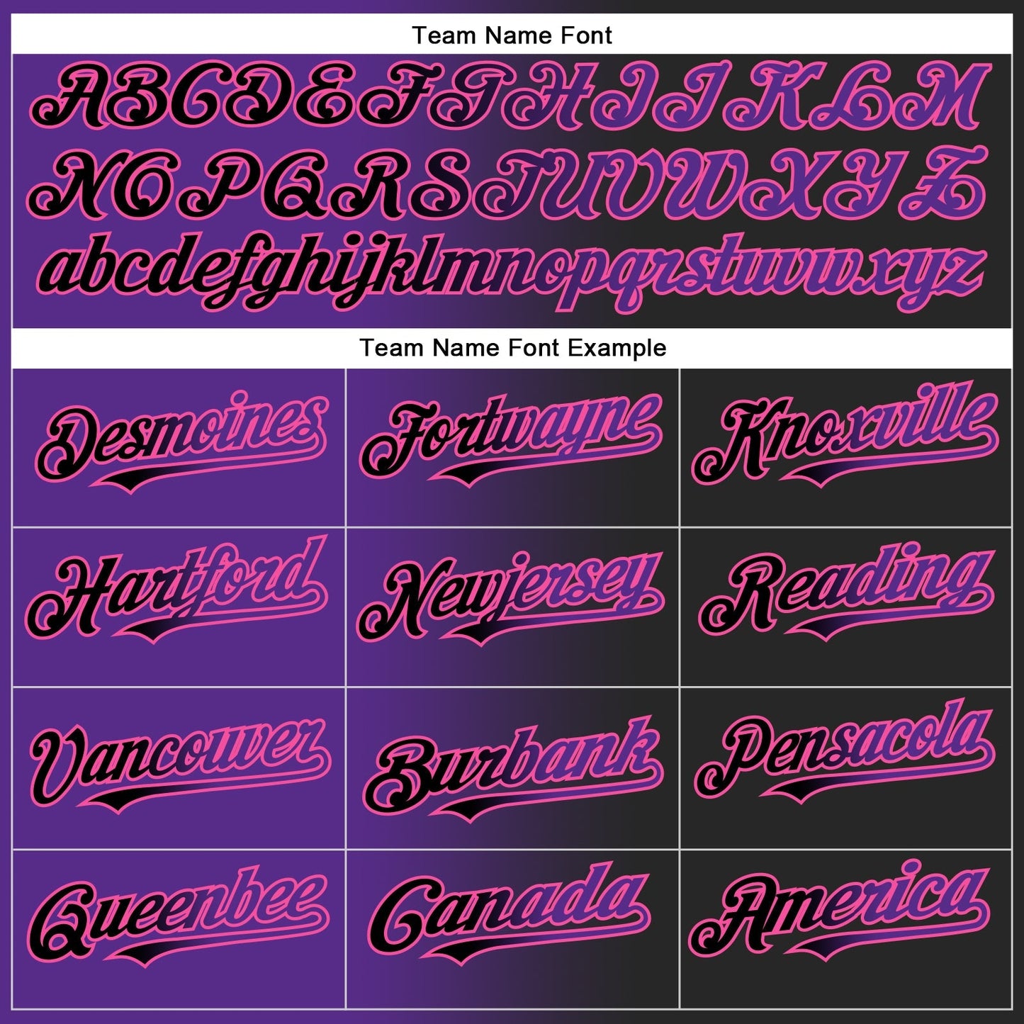 Custom Black Purple-Pink Authentic Gradient Fashion Baseball Jersey baseball jersey product view 4
