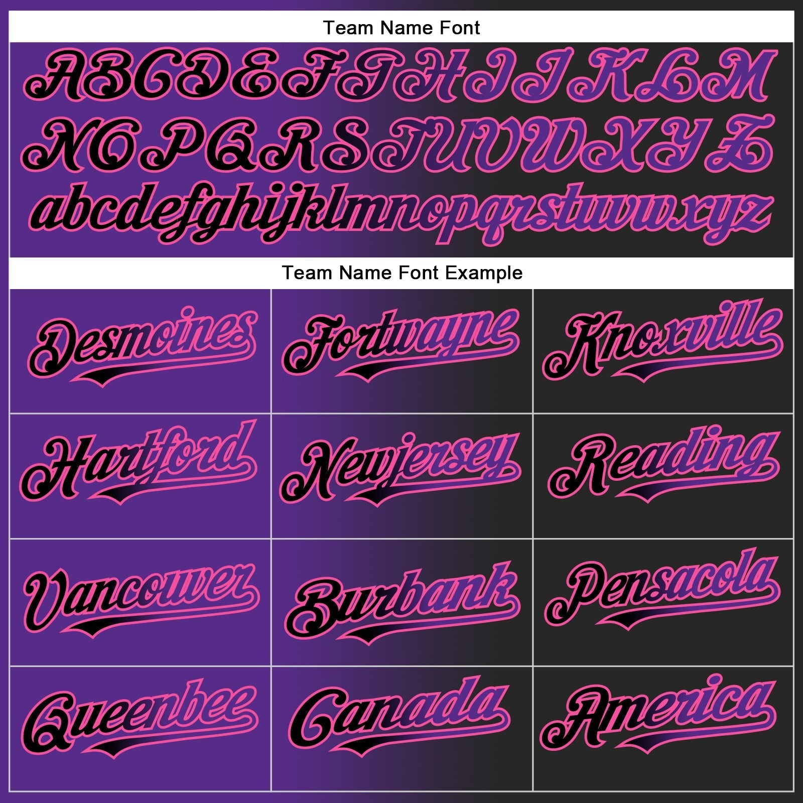 Custom Black Purple-Pink Authentic Gradient Fashion Baseball Jersey baseball jersey product view 4