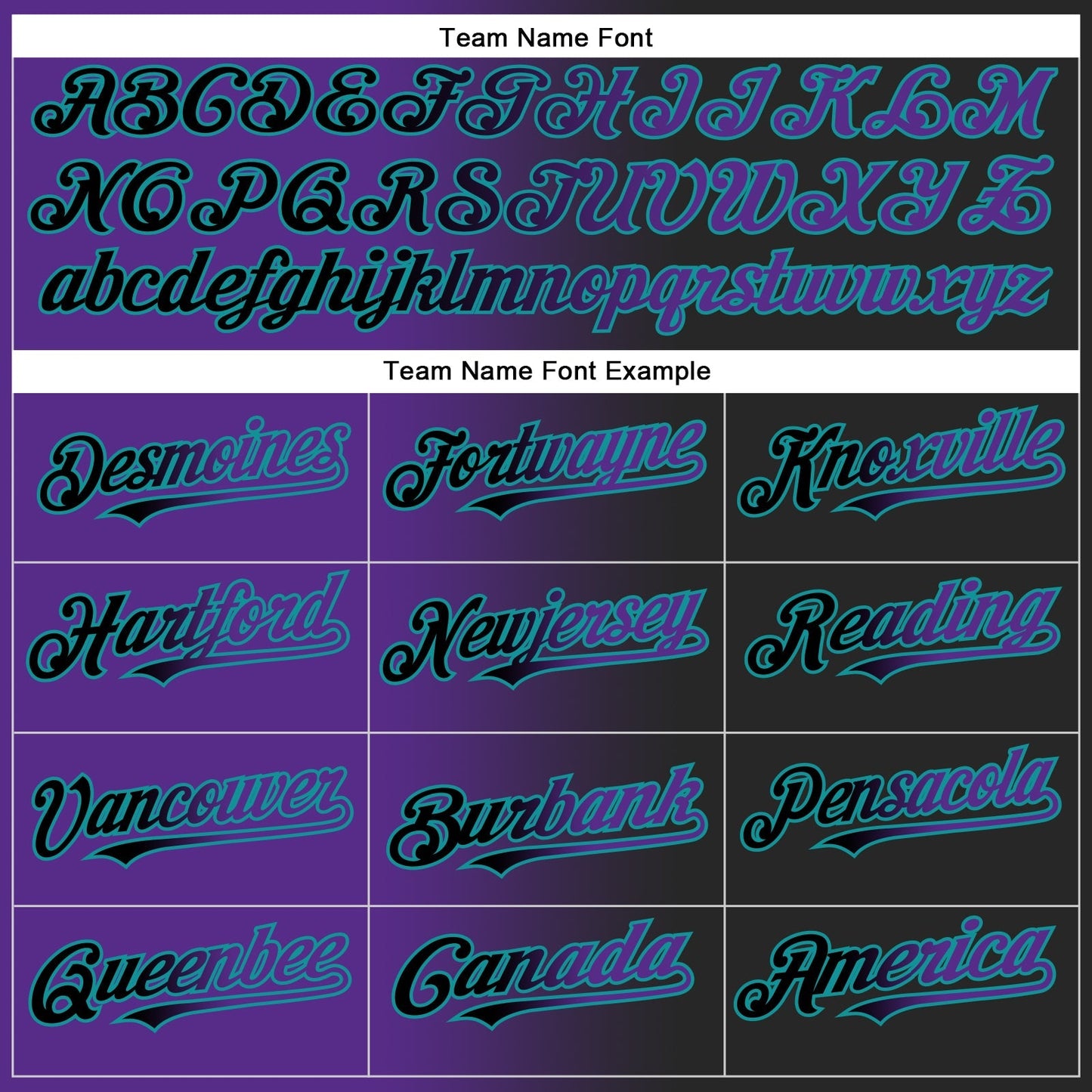 Custom Black Purple-Teal Authentic Gradient Fashion Baseball Jersey baseball jersey product view 4