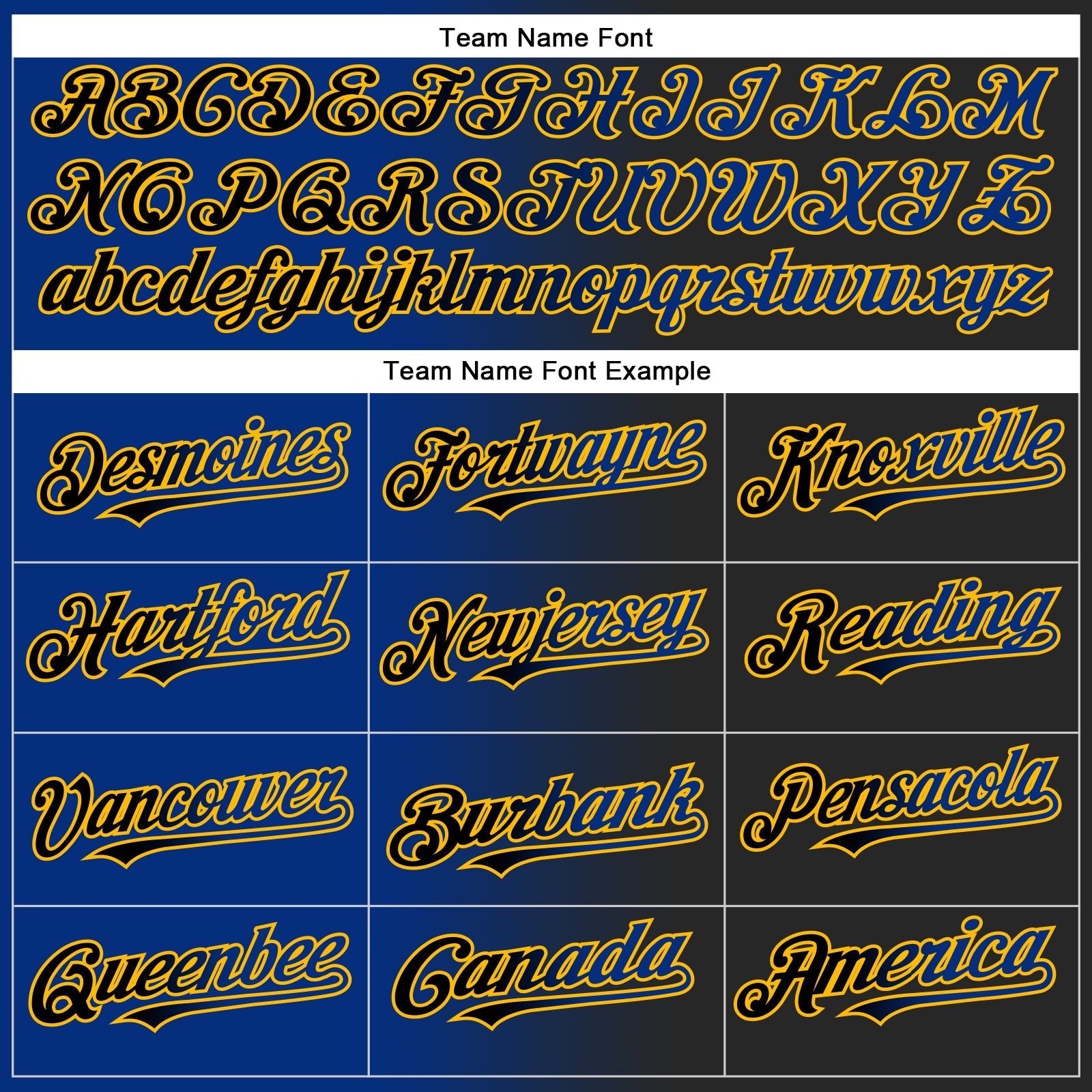 Custom Black Royal-Gold Authentic Gradient Fashion Baseball Jersey baseball jersey product view 4