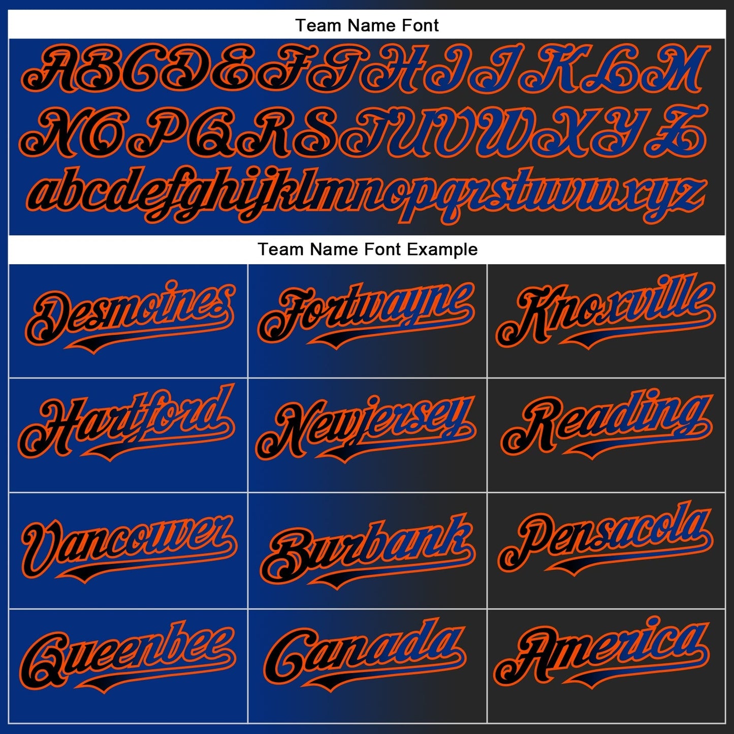 Custom Black Royal-Orange Authentic Gradient Fashion Baseball Jersey baseball jersey product view 4