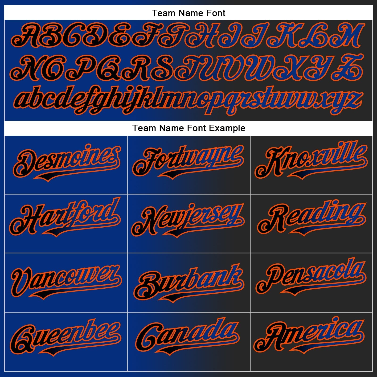 Custom Black Royal-Orange Authentic Gradient Fashion Baseball Jersey baseball jersey product view 4