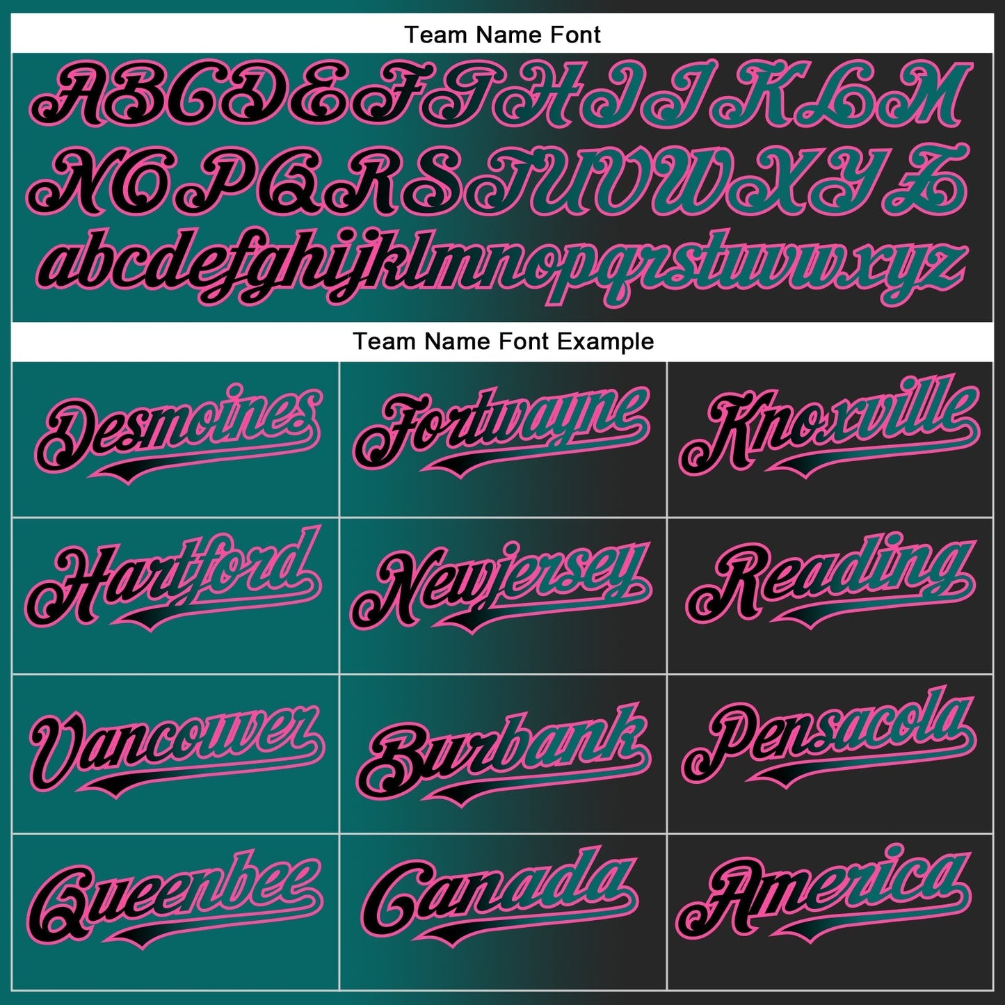 Custom Black Teal-Pink Authentic Gradient Fashion Baseball Jersey baseball jersey product view 5