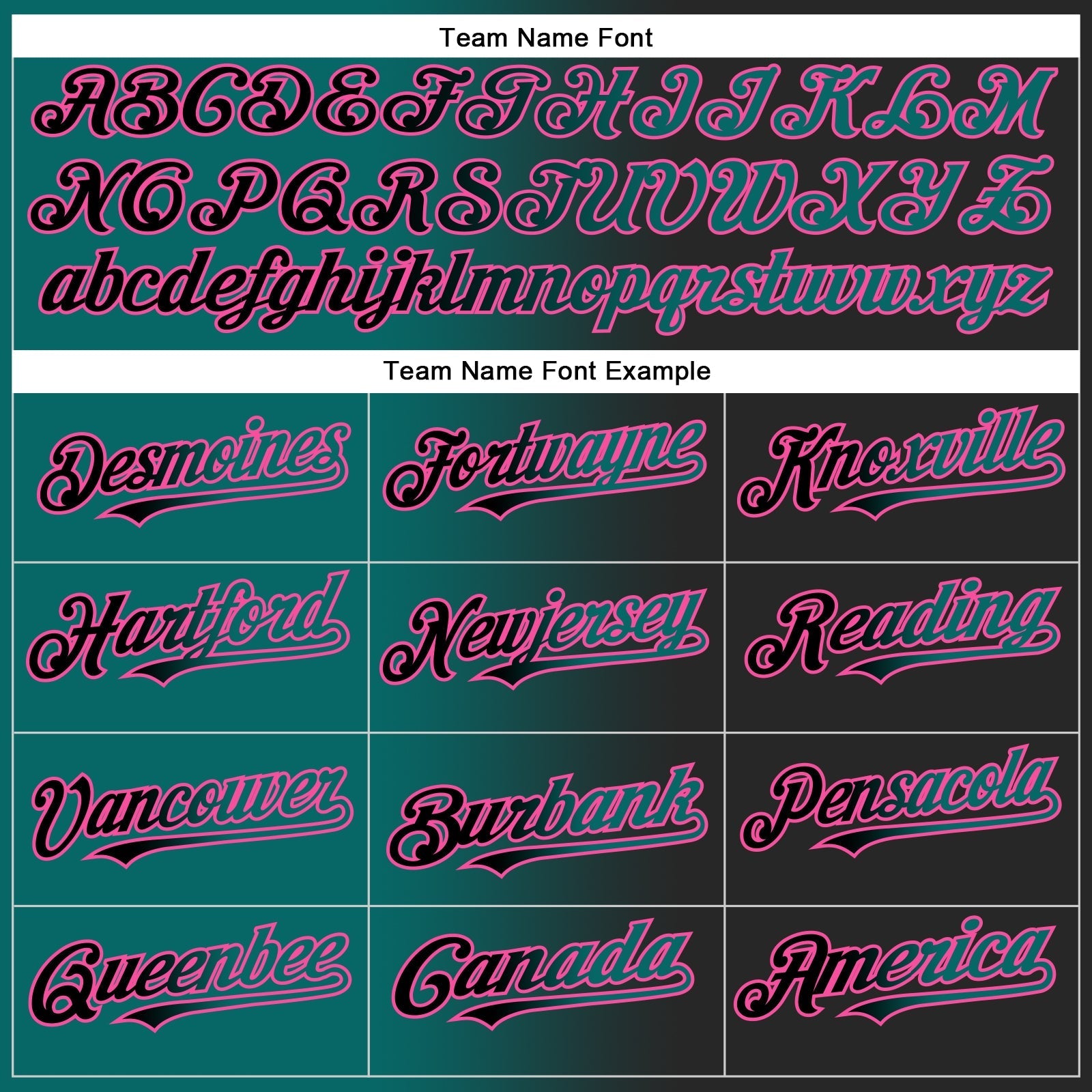 Custom Black Teal-Pink Authentic Gradient Fashion Baseball Jersey baseball jersey product view 5