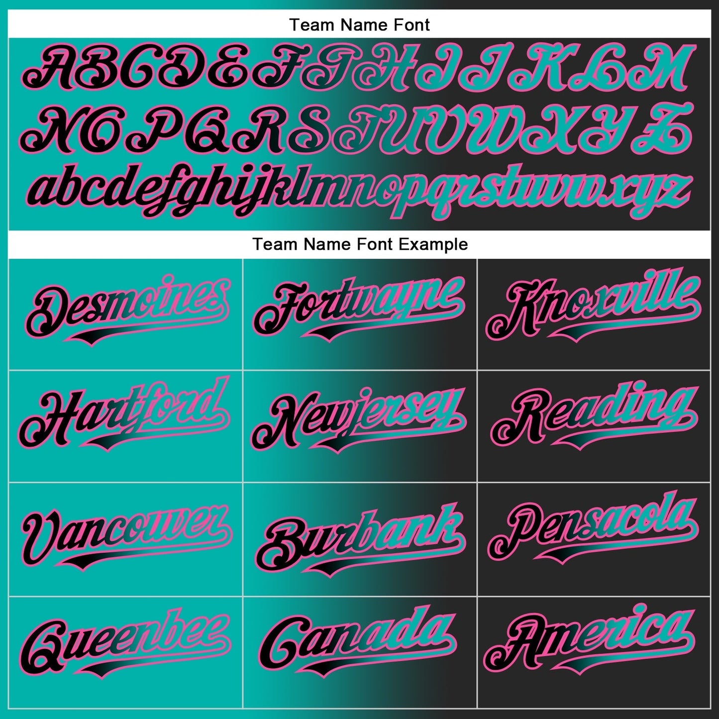 Custom Black Aqua-Pink Authentic Gradient Fashion Baseball Jersey baseball jersey product view 4