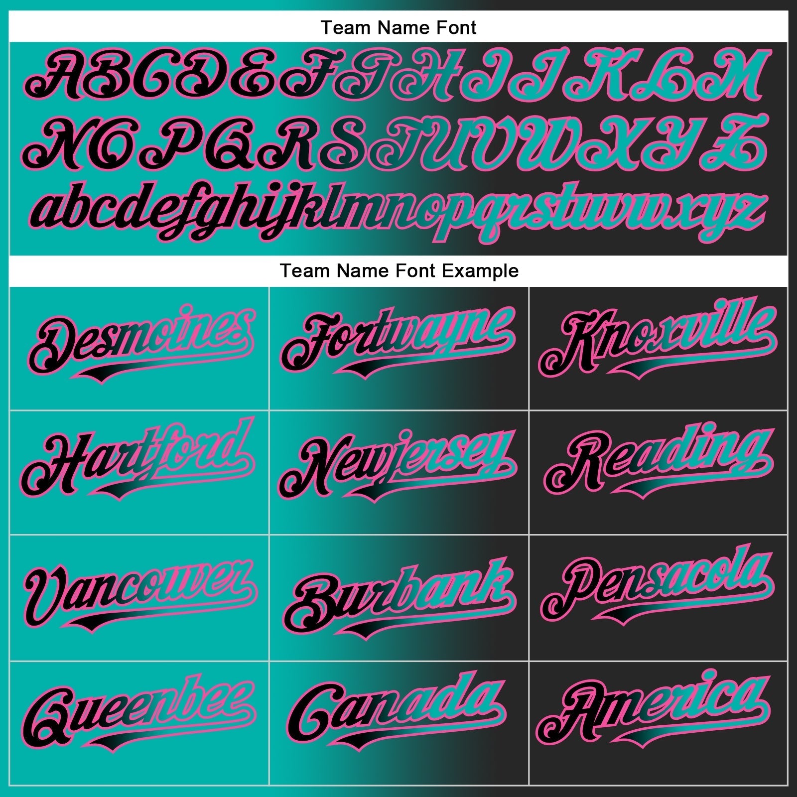 Custom Black Aqua-Pink Authentic Gradient Fashion Baseball Jersey baseball jersey product view 4