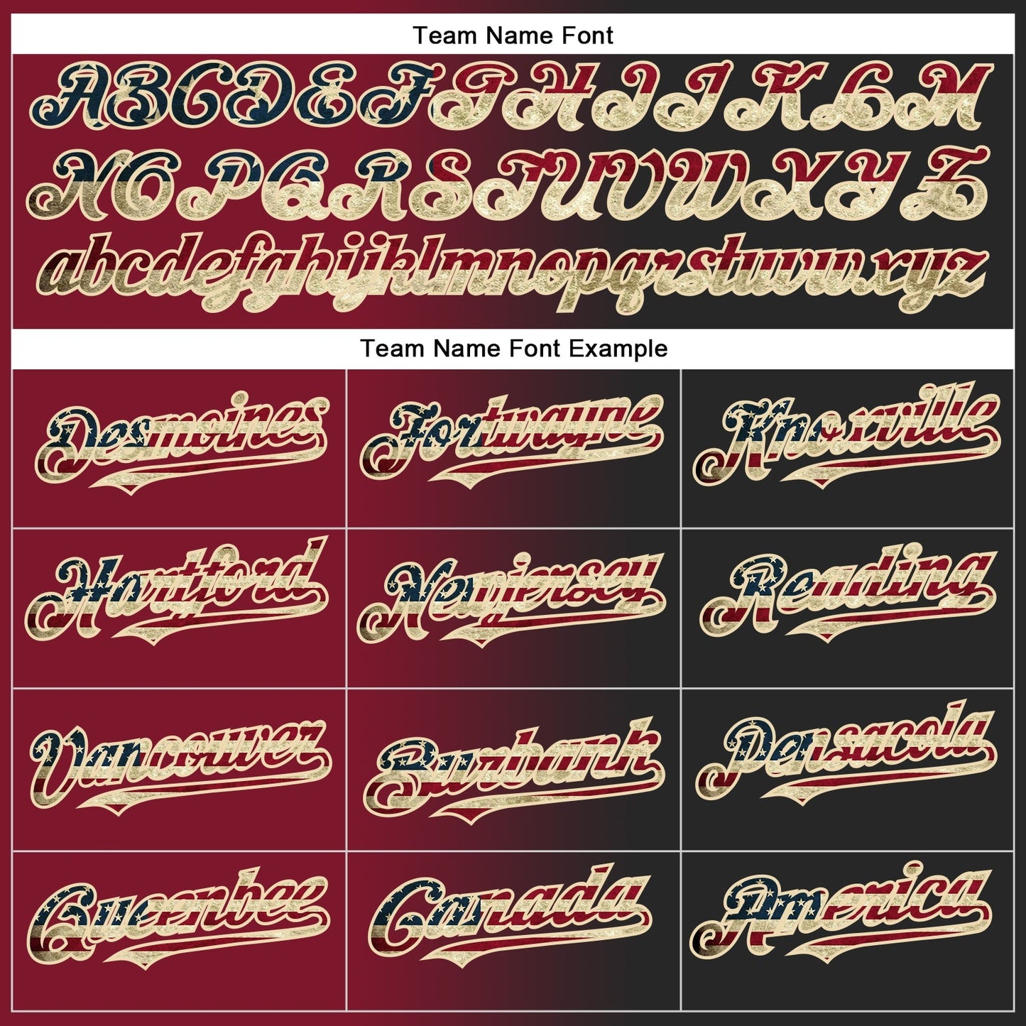 Custom Black Vintage USA Flag Crimson-City Cream Authentic Gradient Fashion Baseball Jersey baseball jersey product view 4