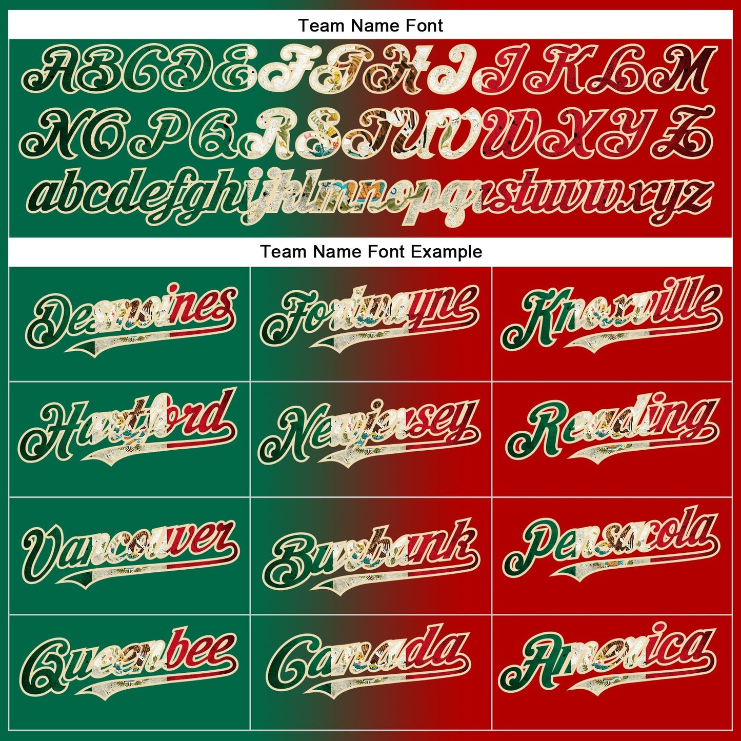 Custom Red Vintage Mexican Flag Kelly Green-City Cream Authentic Gradient Fashion Baseball Jersey baseball jersey product view 4