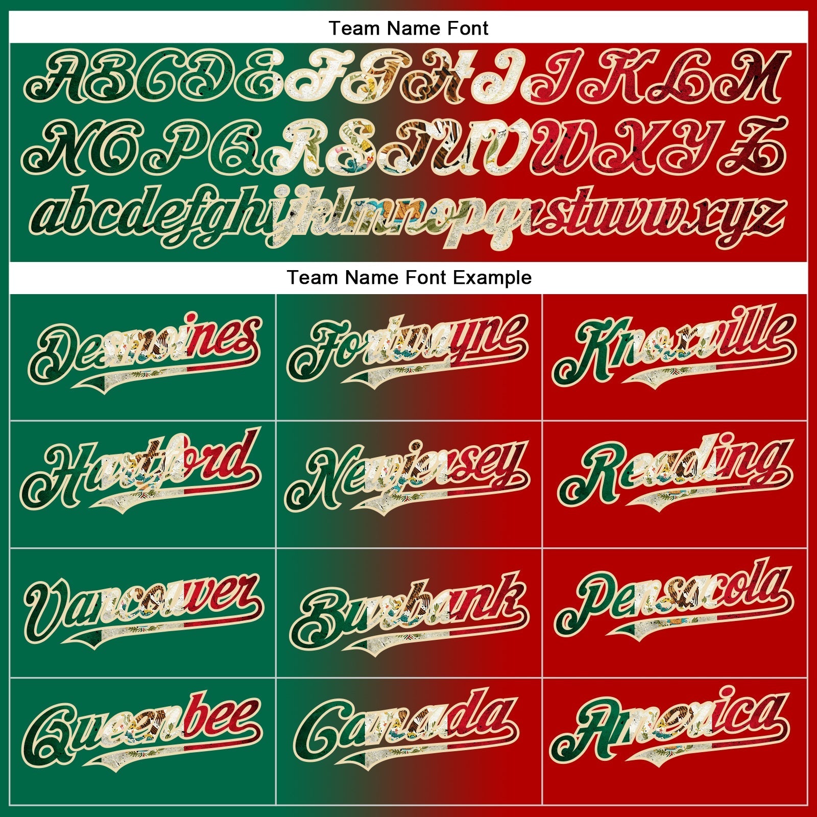 Custom Red Vintage Mexican Flag Kelly Green-City Cream Authentic Gradient Fashion Baseball Jersey baseball jersey product view 4