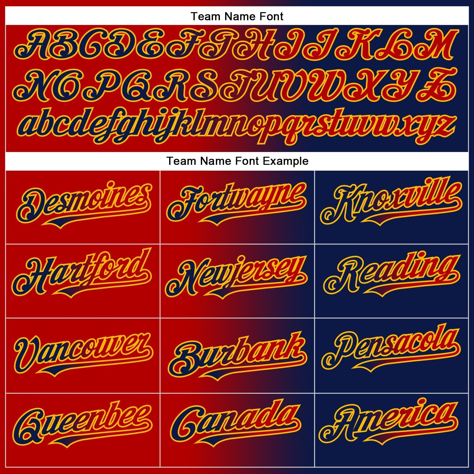 Custom Navy Red-Gold Authentic Gradient Fashion Baseball Jersey baseball jersey product view 4