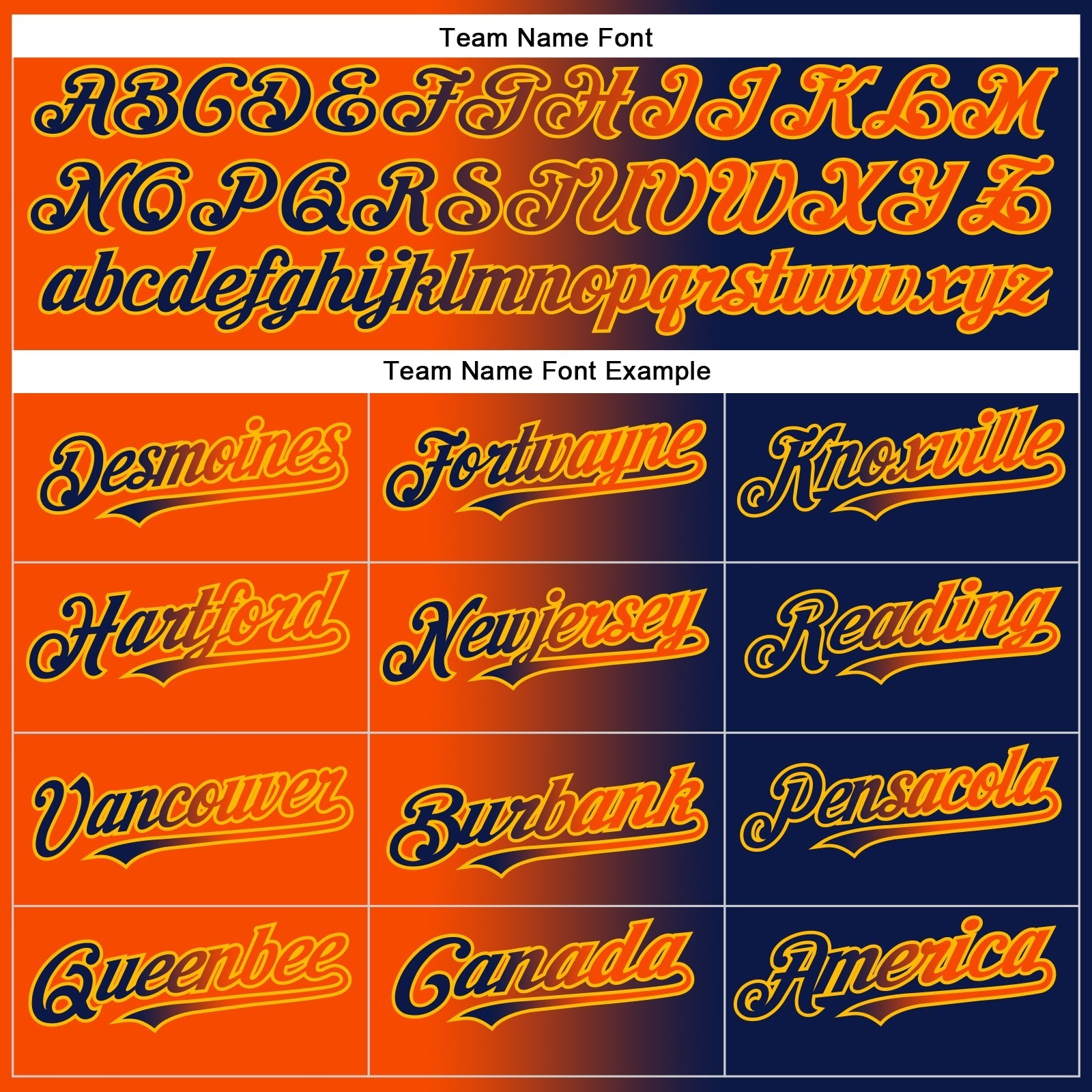 Custom Navy Orange-Gold Authentic Gradient Fashion Baseball Jersey baseball jersey product view 4