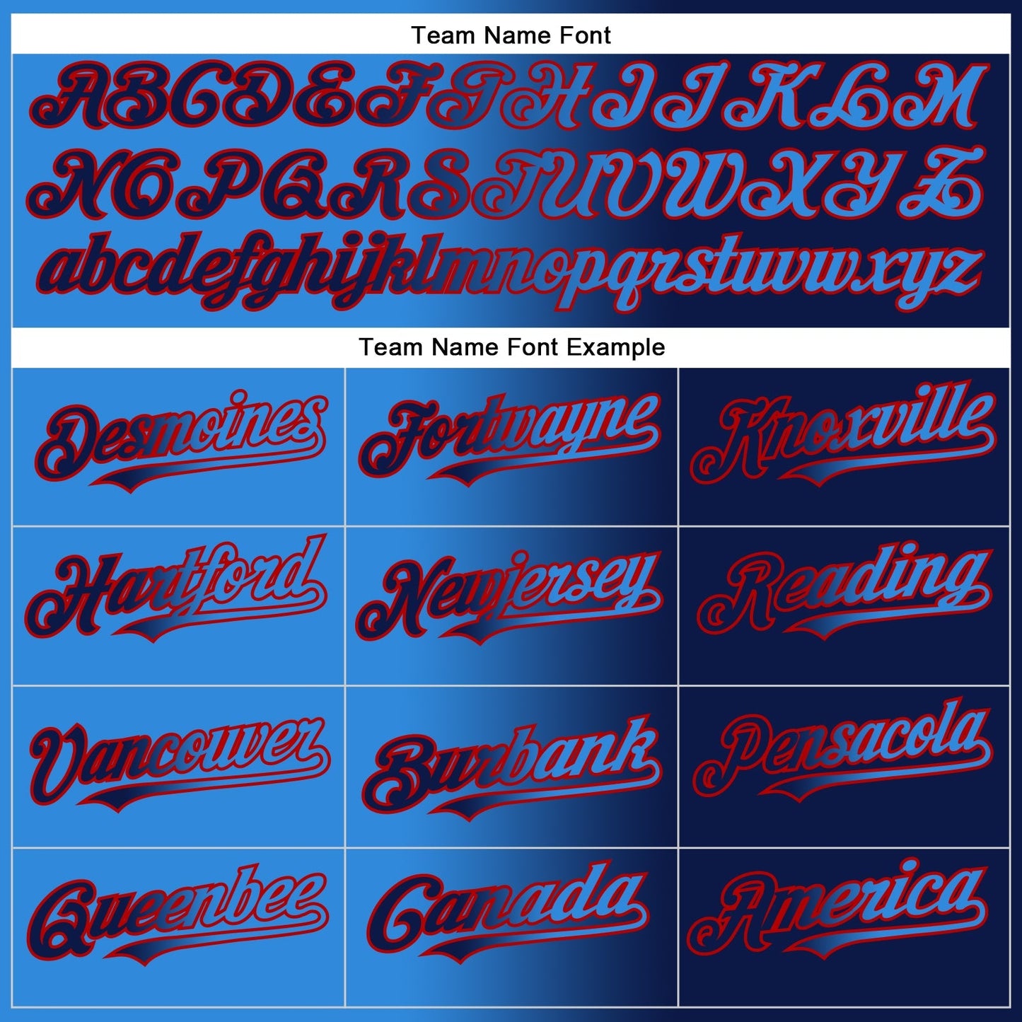 Custom Navy Electric Blue-Red Authentic Gradient Fashion Baseball Jersey baseball jersey product view 4