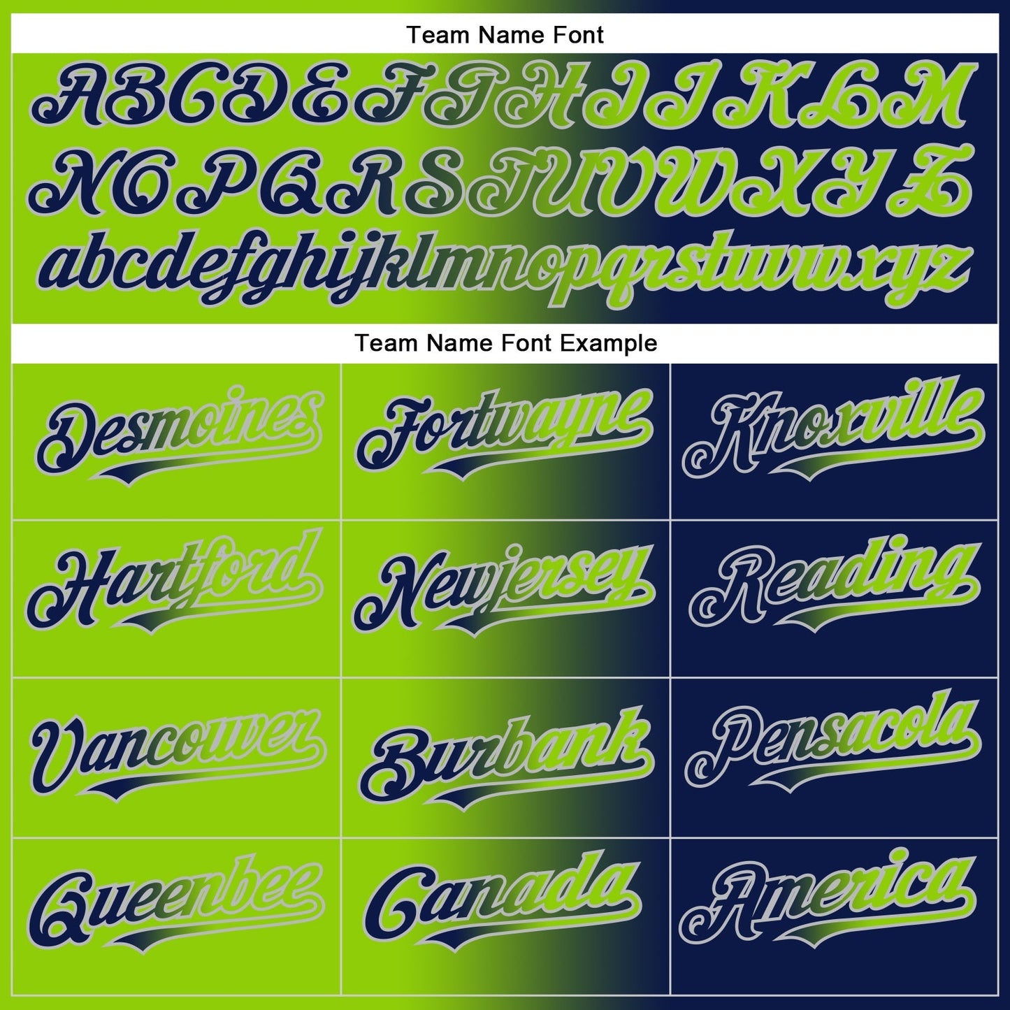 Custom Navy Neon Green-Gray Authentic Gradient Fashion Baseball Jersey baseball jersey product view 4