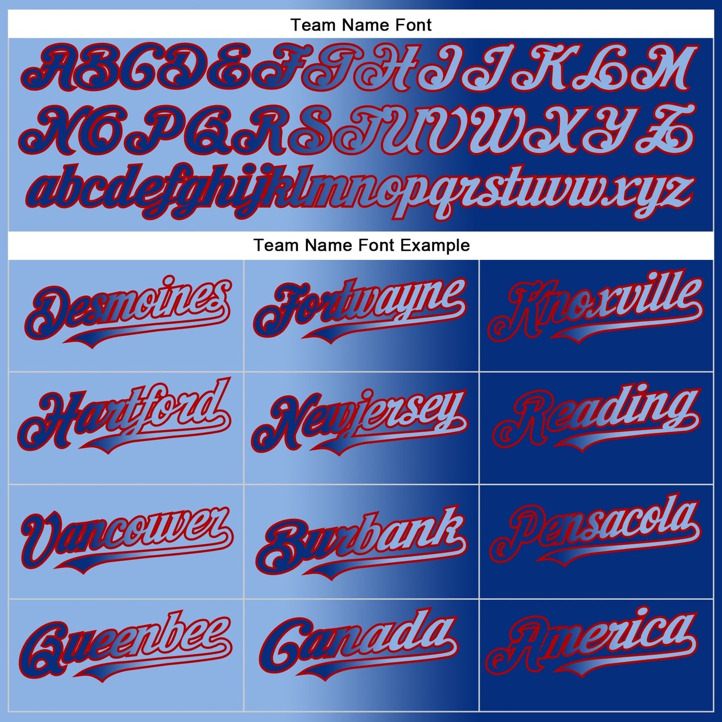 Custom Royal Light Blue-Red Authentic Gradient Fashion Baseball Jersey baseball jersey product view 4