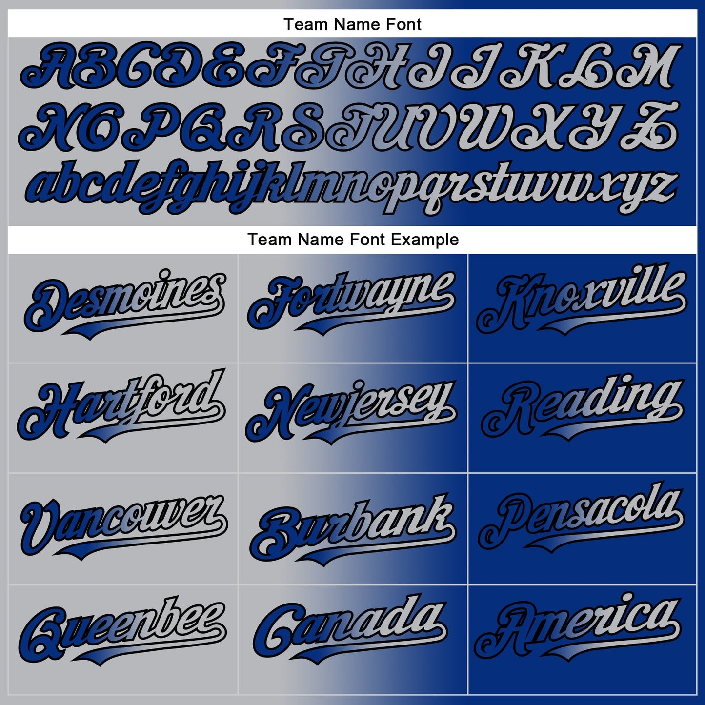 Custom Royal Gray-Black Authentic Gradient Fashion Baseball Jersey baseball jersey product view 4
