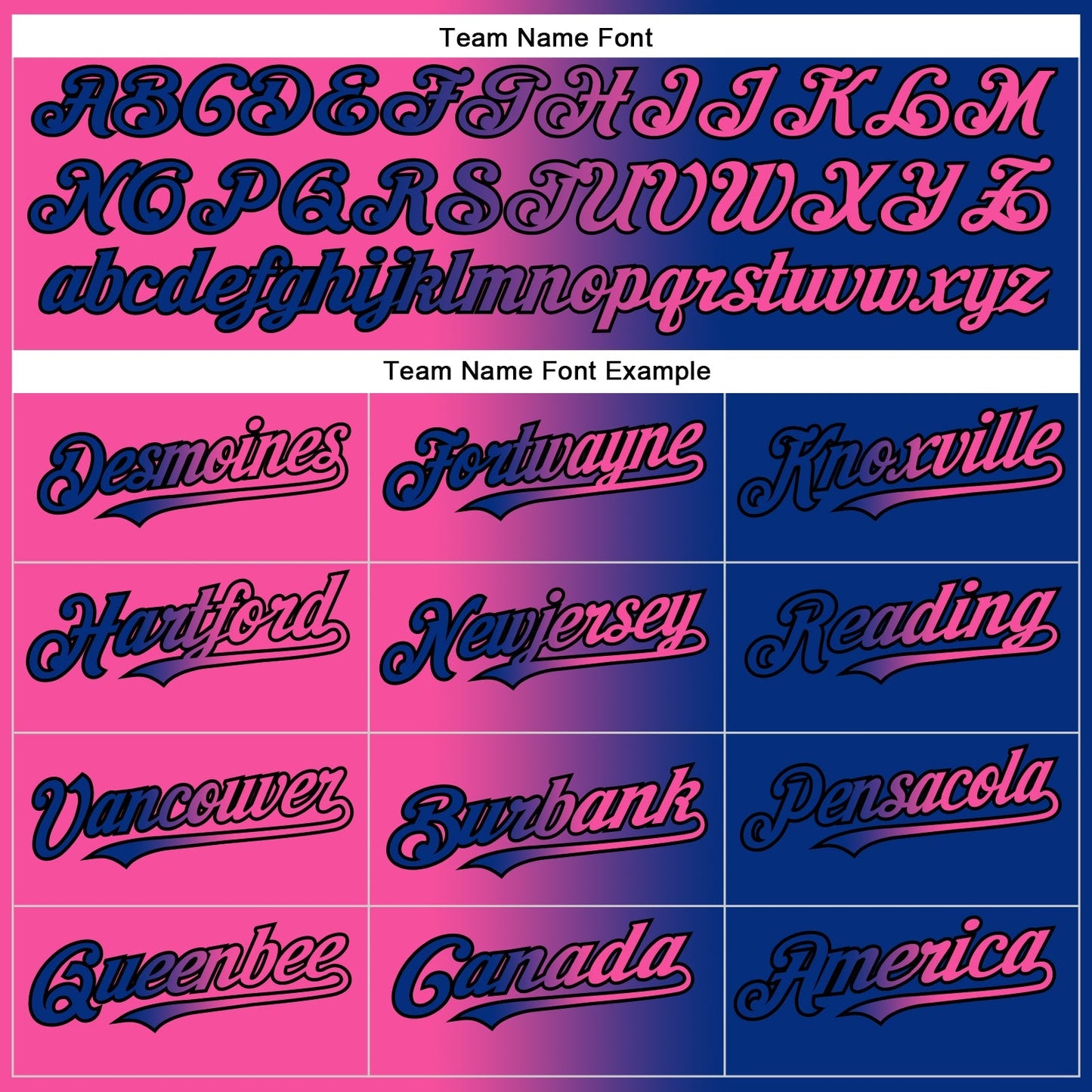 Custom Royal Pink-Black Authentic Gradient Fashion Baseball Jersey baseball jersey product view 4