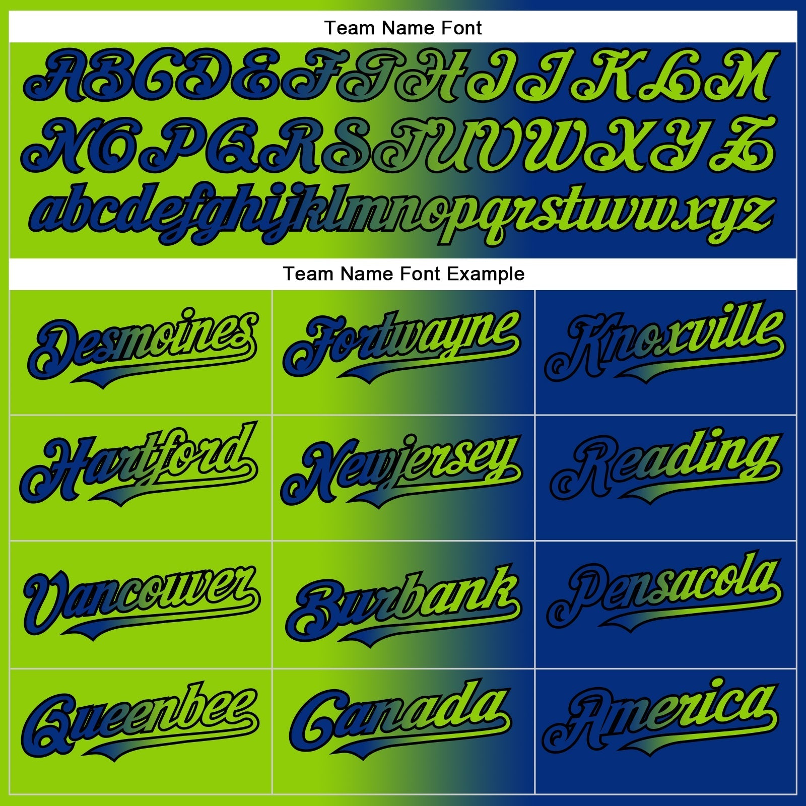 Custom Royal Neon Green-Black Authentic Gradient Fashion Baseball Jersey baseball jersey product view 4