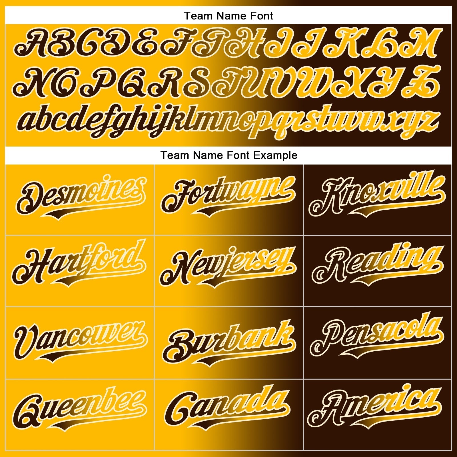 Custom Brown Gold-Cream Authentic Gradient Fashion Baseball Jersey baseball jersey product view 4