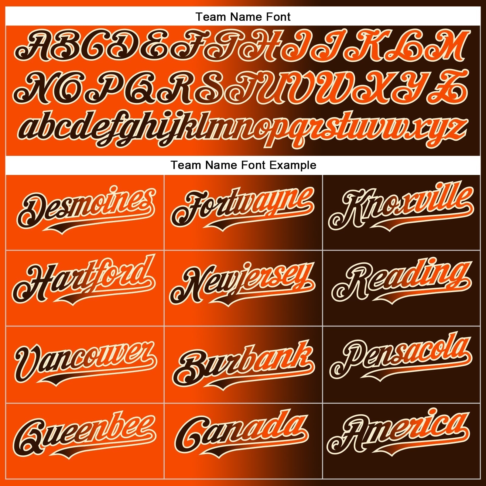 Custom Brown Orange-Cream Authentic Gradient Fashion Baseball Jersey baseball jersey product view 4