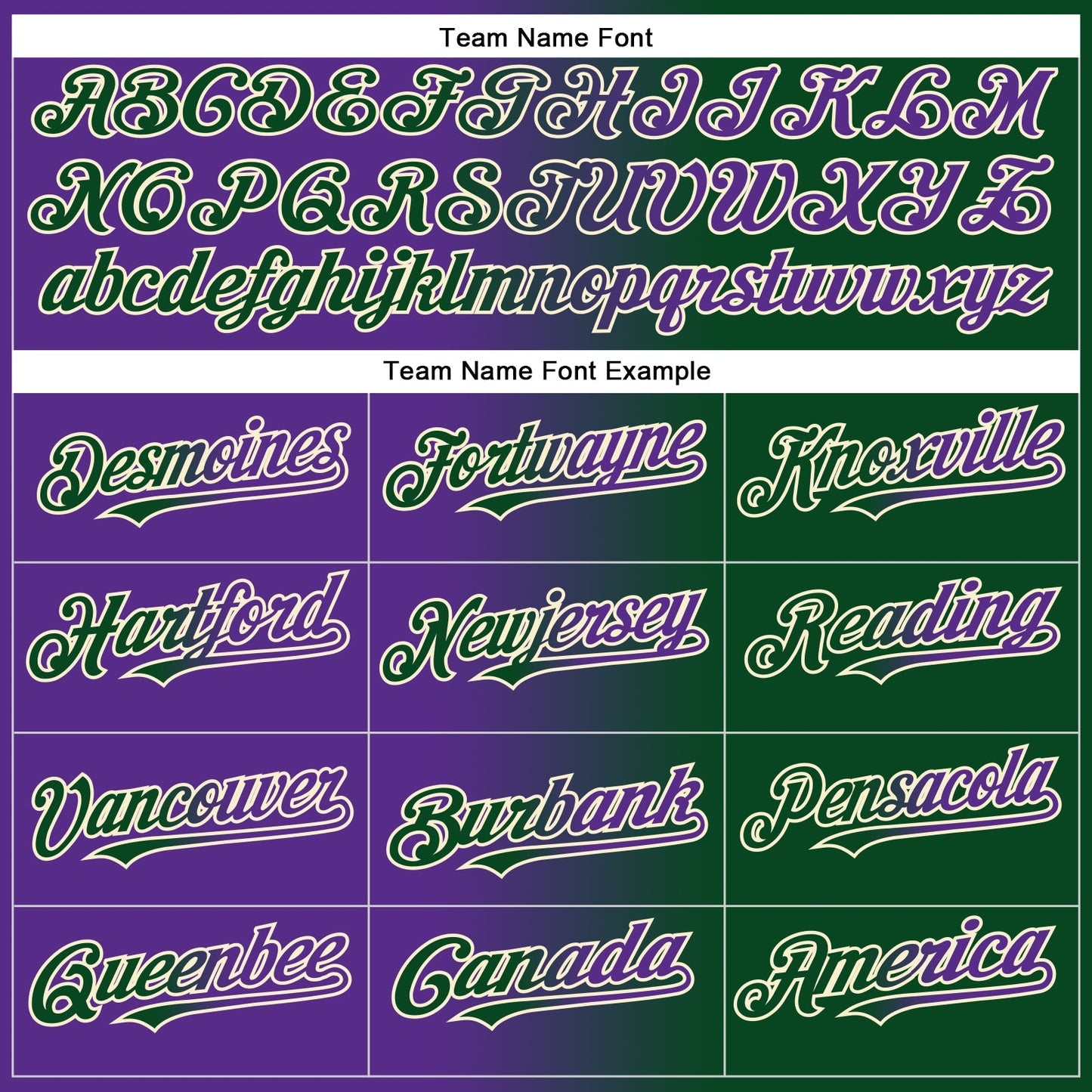 Custom Green Purple-Cream Authentic Gradient Fashion Baseball Jersey baseball jersey product view 4