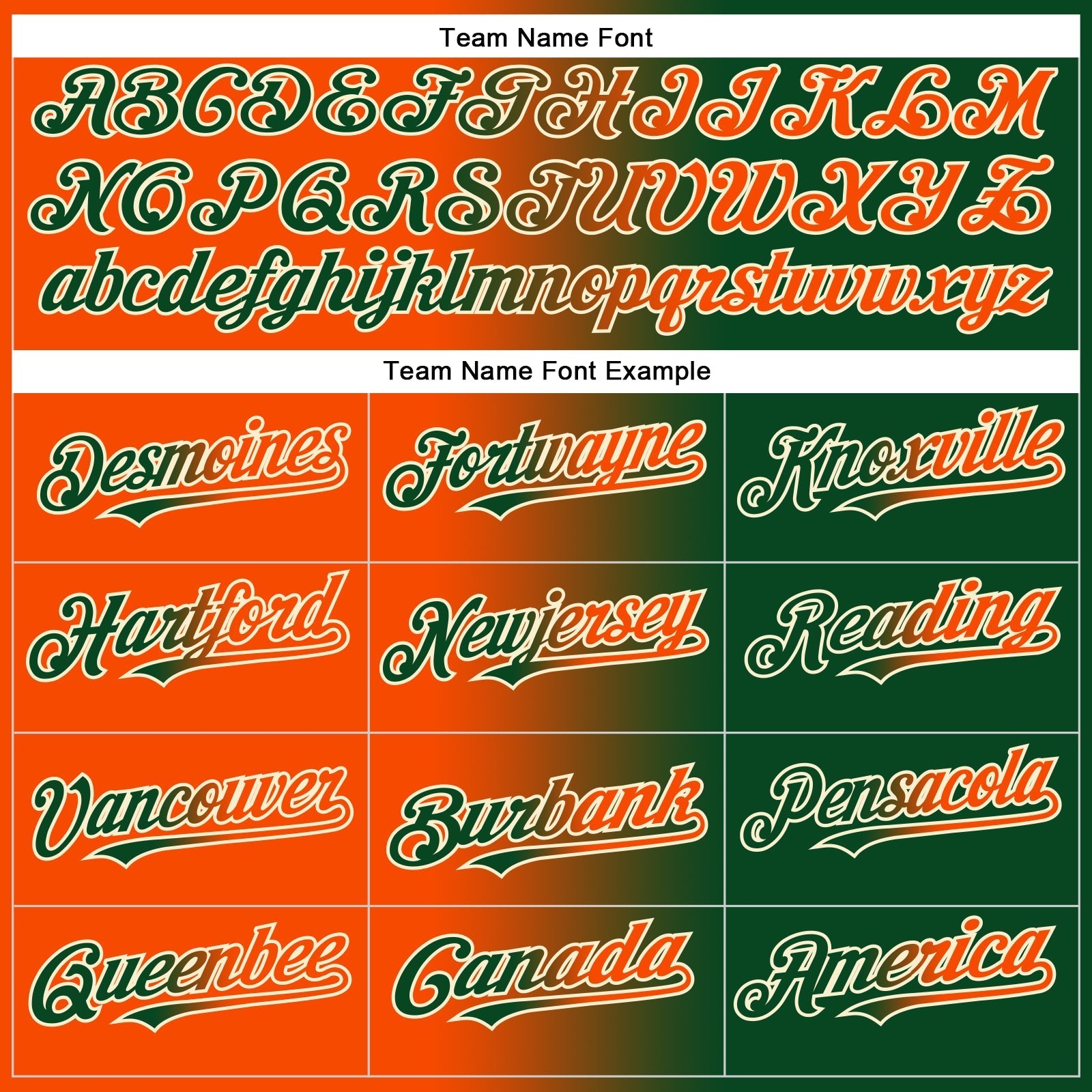 Custom Green Orange-Cream Authentic Gradient Fashion Baseball Jersey baseball jersey product view 4