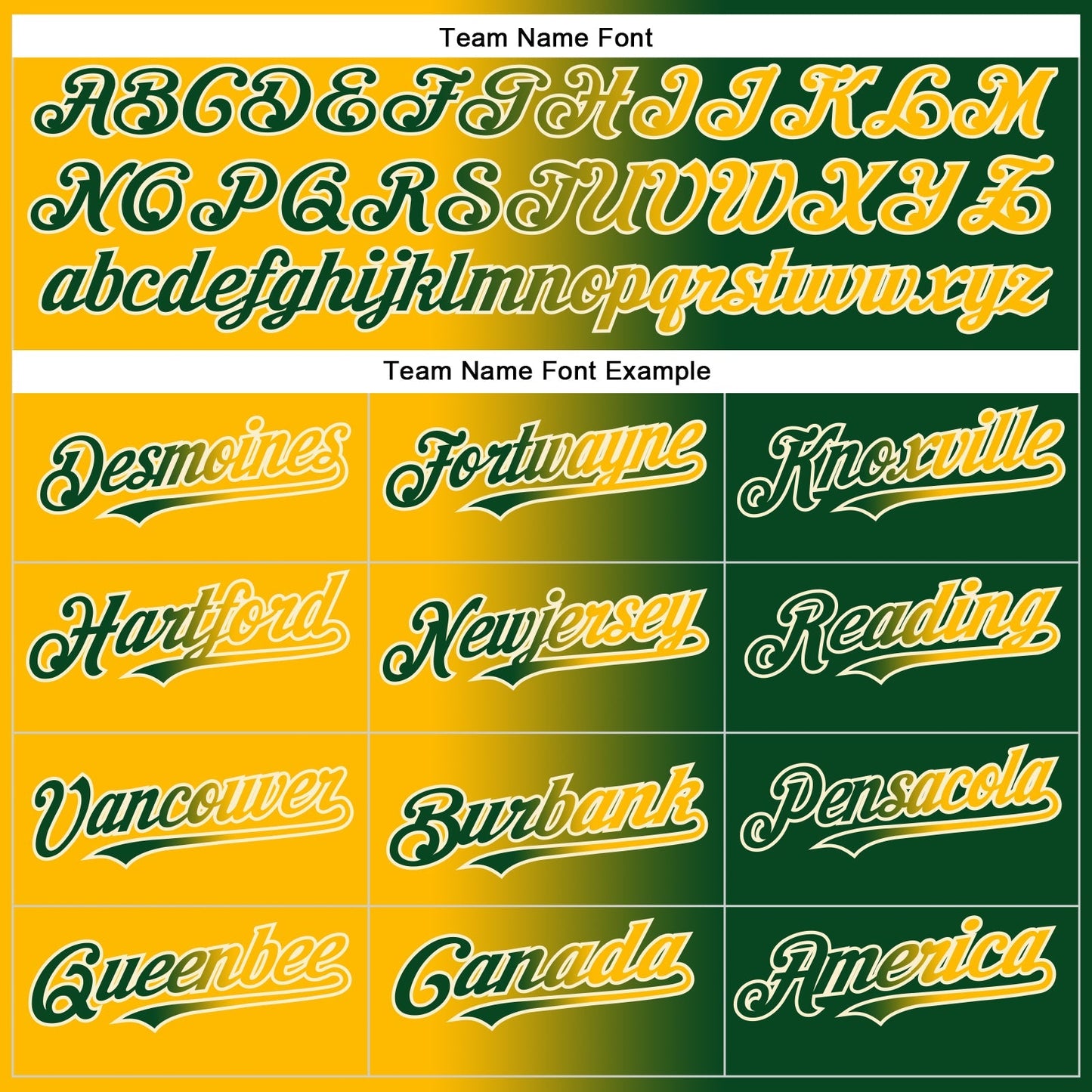 Custom Green Gold-Cream Authentic Gradient Fashion Baseball Jersey baseball jersey product view 4
