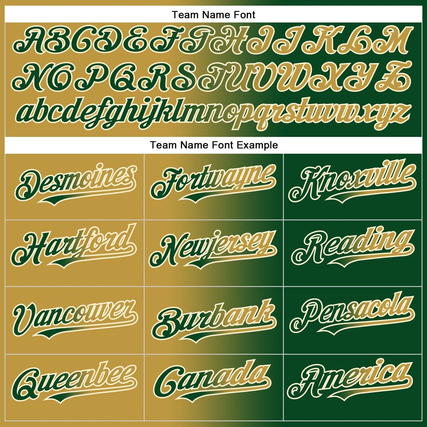 Custom Green Old Gold-Cream Authentic Gradient Fashion Baseball Jersey baseball jersey product view 4