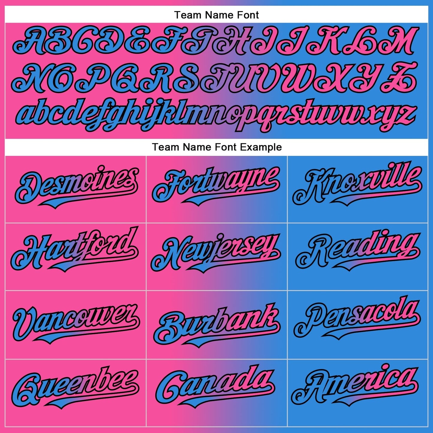 Custom Electric Blue Pink-Black Authentic Gradient Fashion Baseball Jersey baseball jersey product view 4