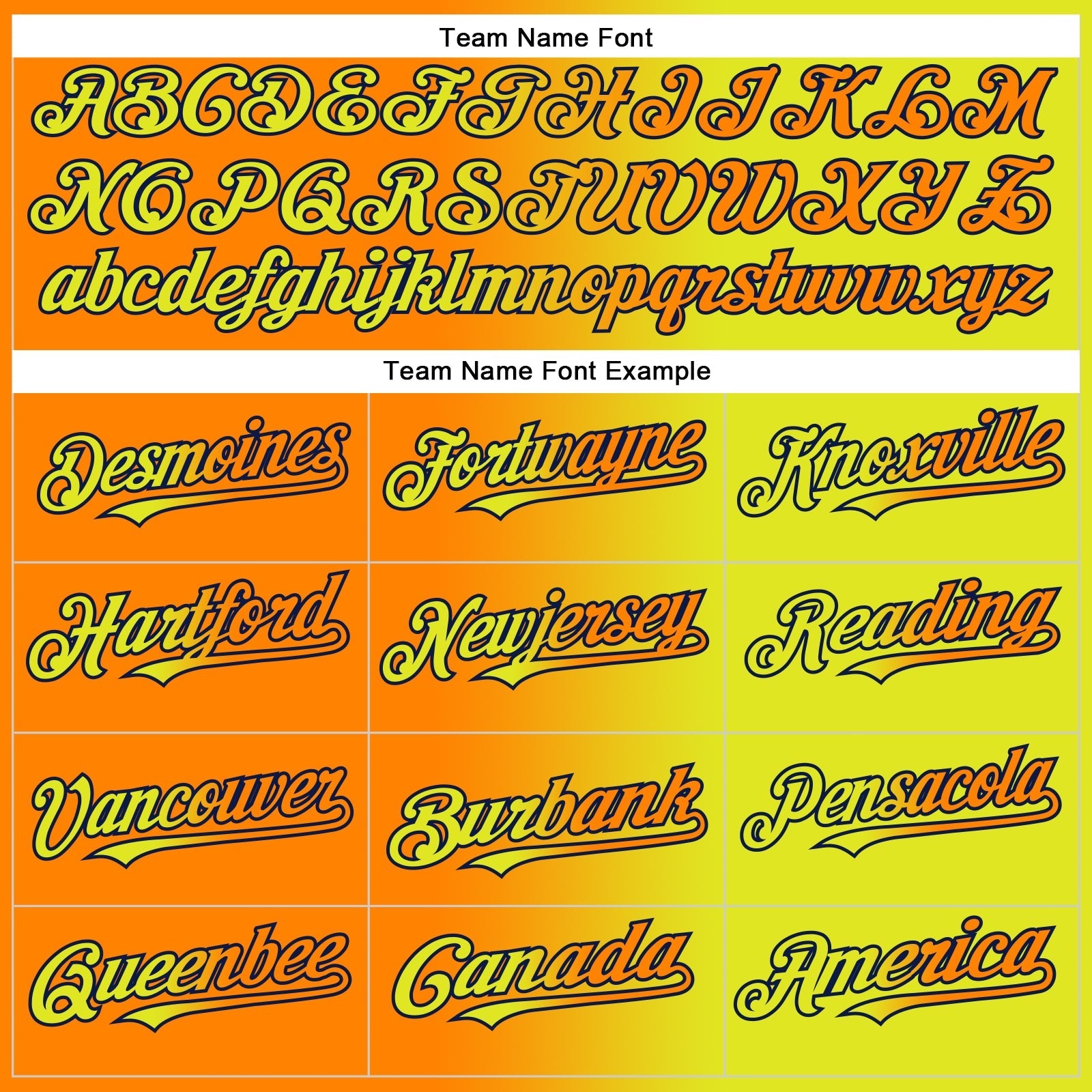 Custom Neon Yellow Bay Orange-Navy Authentic Gradient Fashion Baseball Jersey baseball jersey product view 4