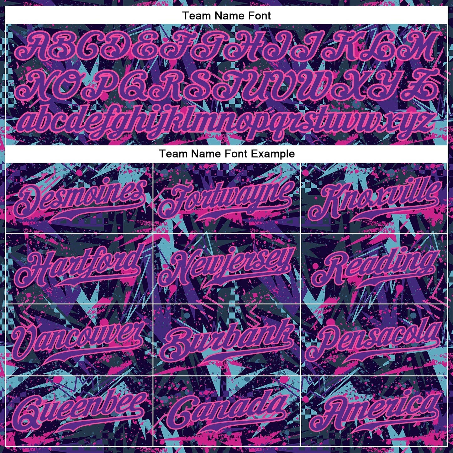 Custom Graffiti Pattern Purple-Pink 3D Creative Geometric Figures And Dots Authentic Baseball Jersey baseball jersey product view 4