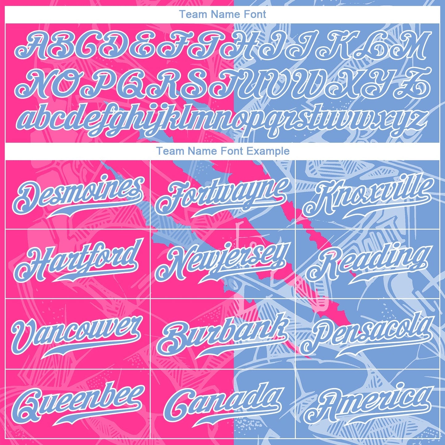 Custom Graffiti Pattern Light Blue-Pink 3D Scratch Authentic Baseball Jersey baseball jersey product view 4