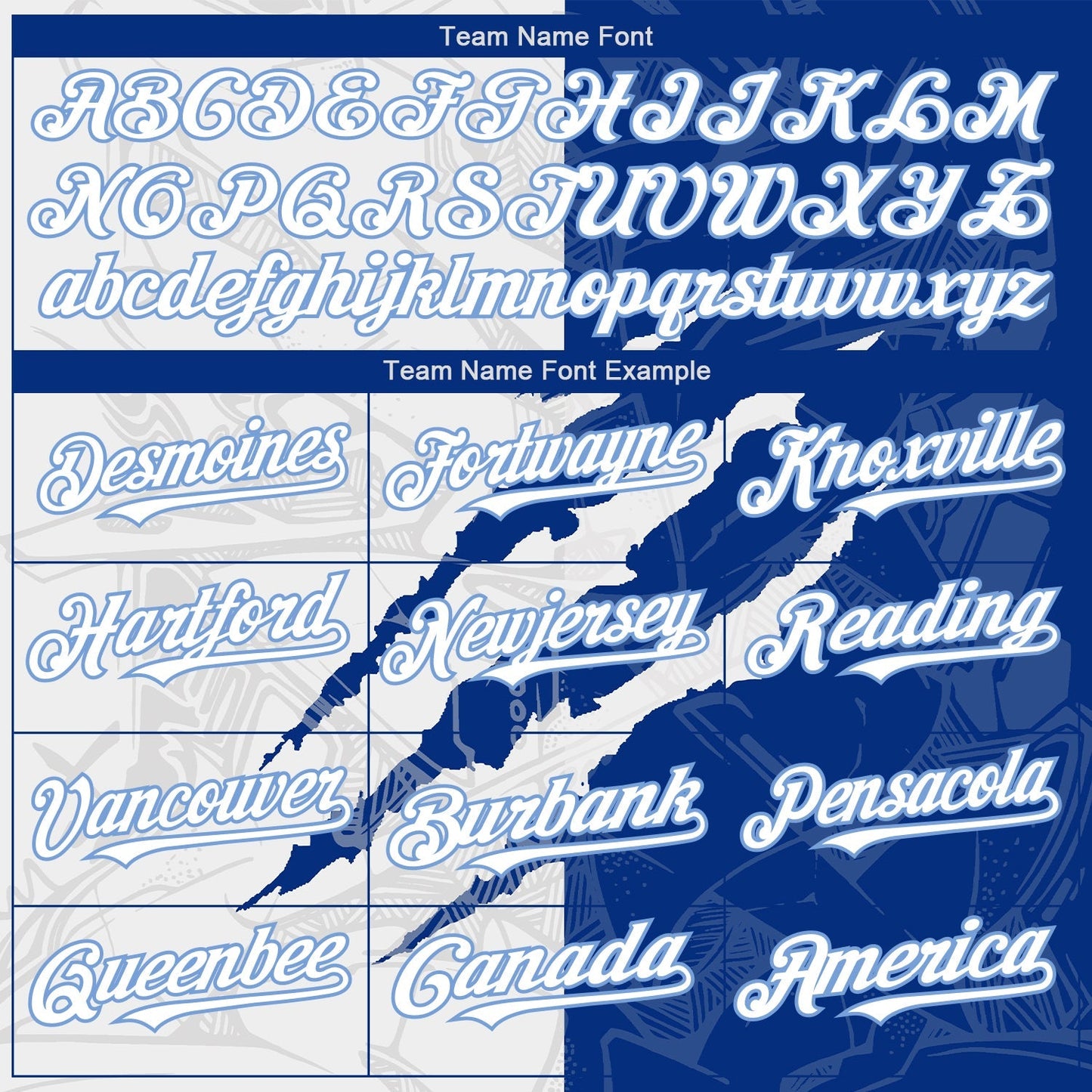Custom Graffiti Pattern White Royal-Light Blue 3D Scratch Authentic Baseball Jersey baseball jersey product view 4