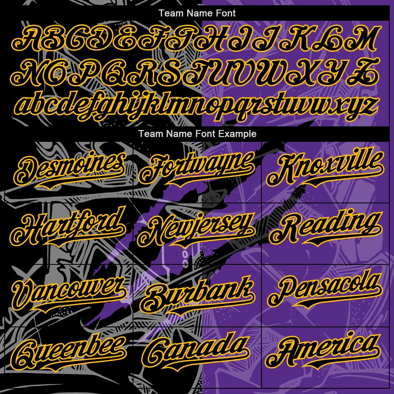 Custom Graffiti Pattern Black Purple-Gold 3D Scratch Authentic Baseball Jersey baseball jersey product view 4