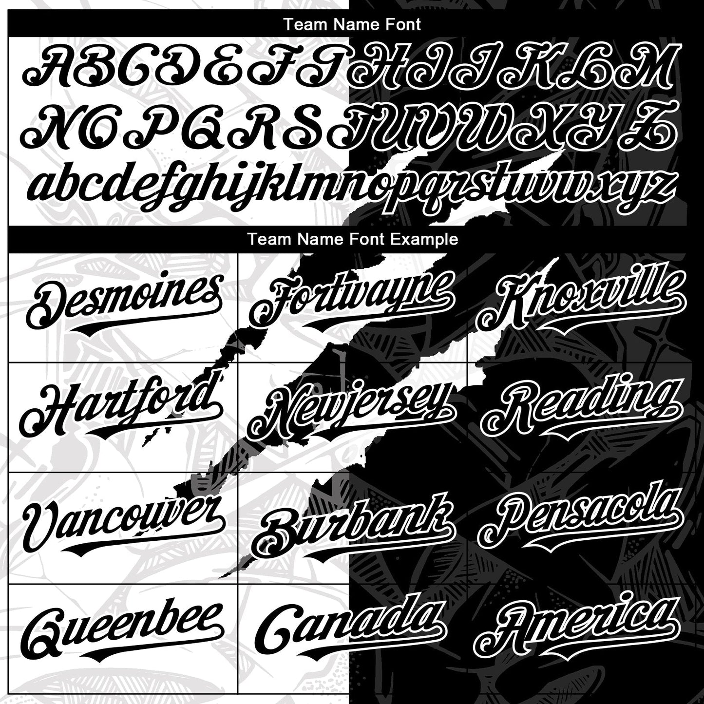 Custom Graffiti Pattern Black-White 3D Scratch Authentic Baseball Jersey baseball jersey product view 4