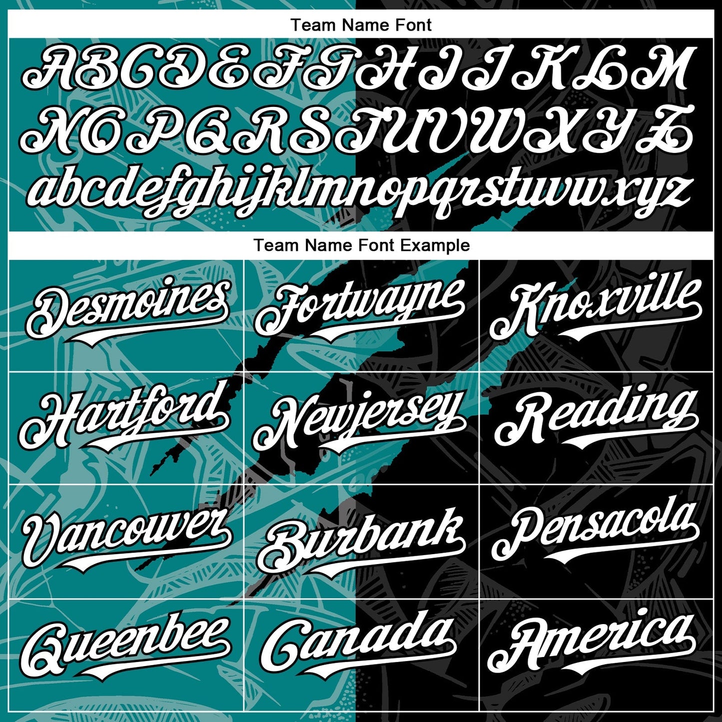 Custom Graffiti Pattern White Black-Teal 3D Scratch Authentic Baseball Jersey baseball jersey product view 4