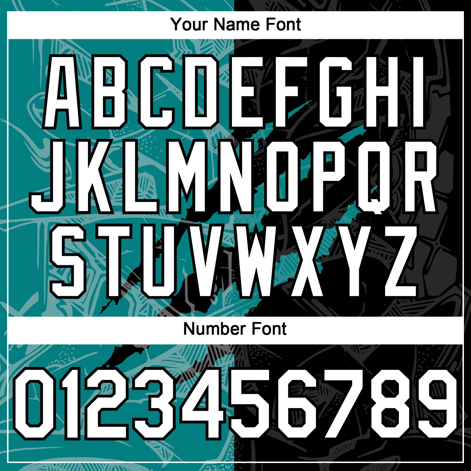 Custom Graffiti Pattern White Black-Teal 3D Scratch Authentic Baseball Jersey baseball jersey product view 5