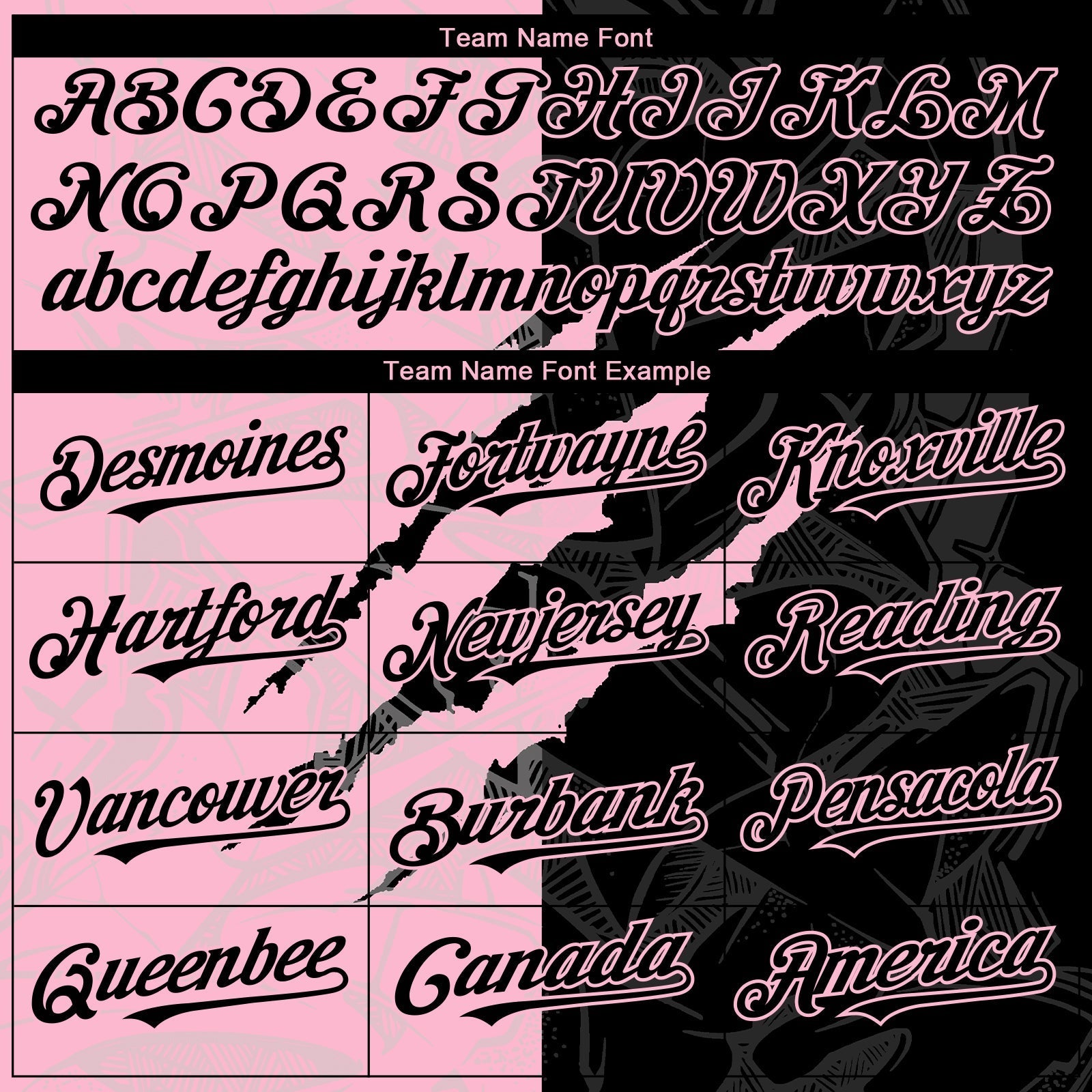 Custom Graffiti Pattern Black-Light Pink 3D Scratch Authentic Baseball Jersey baseball jersey product view 4