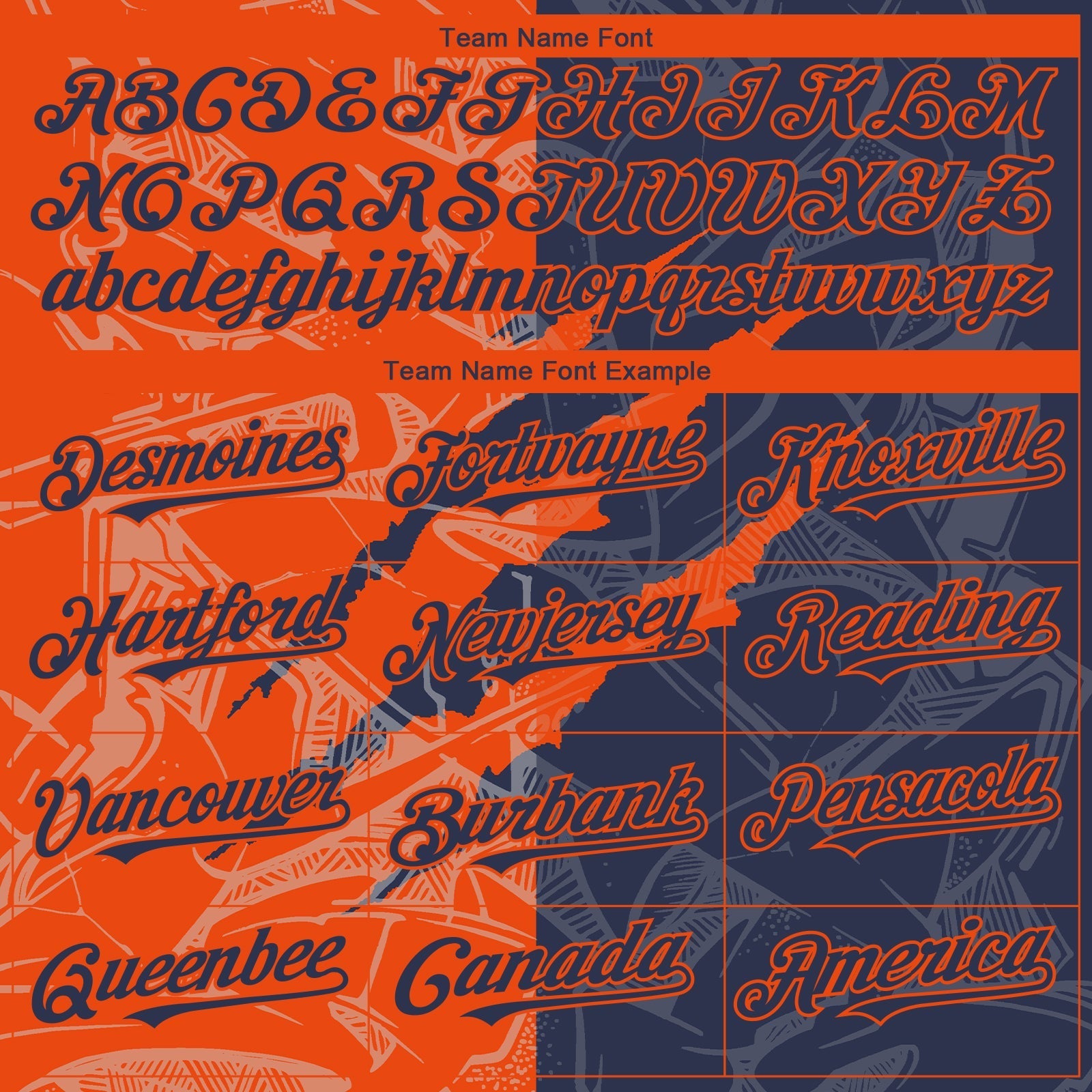 Custom Graffiti Pattern Navy-Orange 3D Scratch Authentic Baseball Jersey baseball jersey product view 4