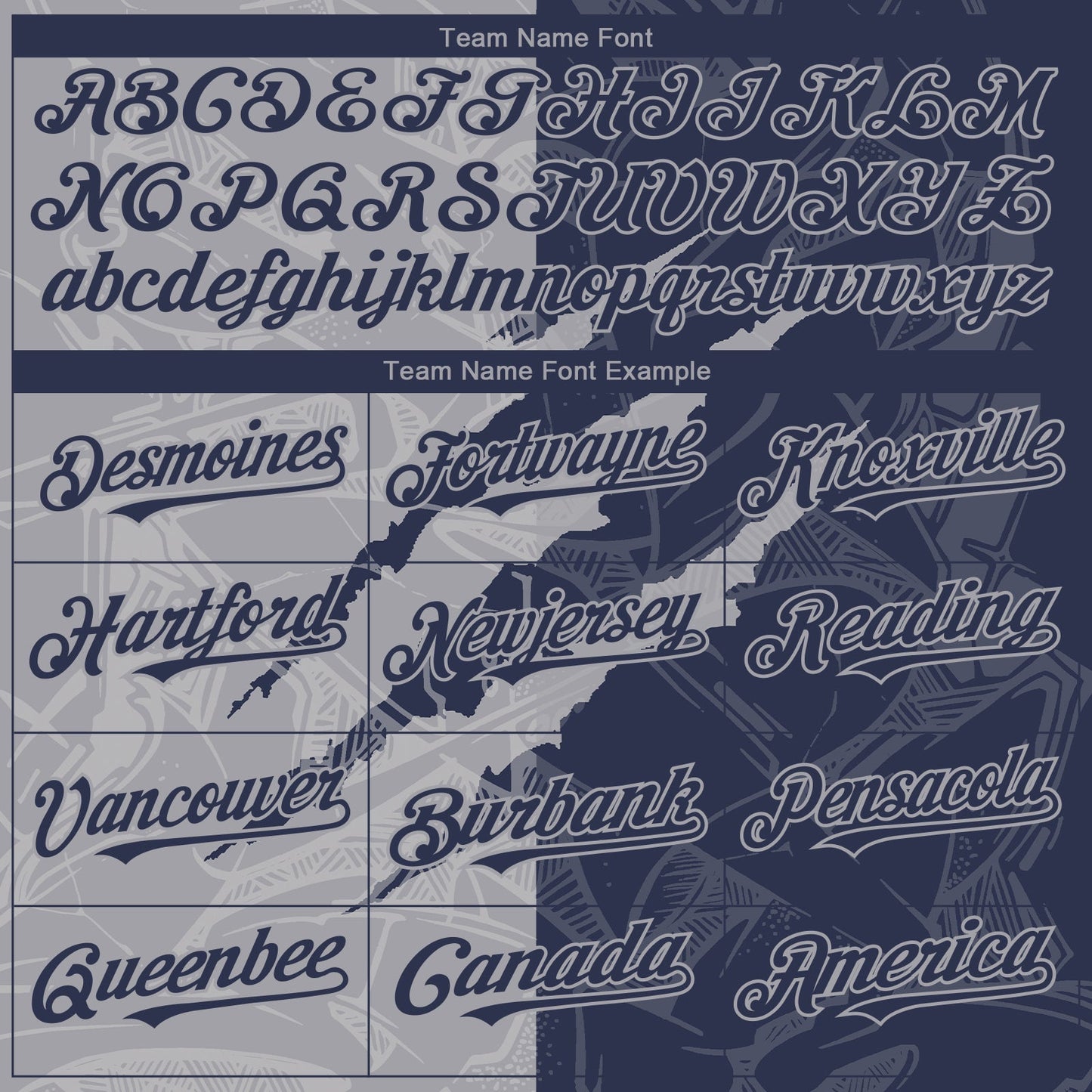 Custom Graffiti Pattern Navy-Gray 3D Scratch Authentic Baseball Jersey baseball jersey product view 4